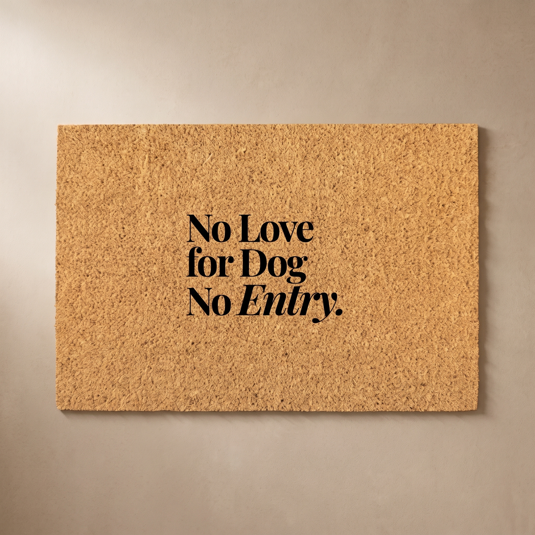 Pet Collection Coir Doormat PC6 | Funny Pet Quote Welcome Mat