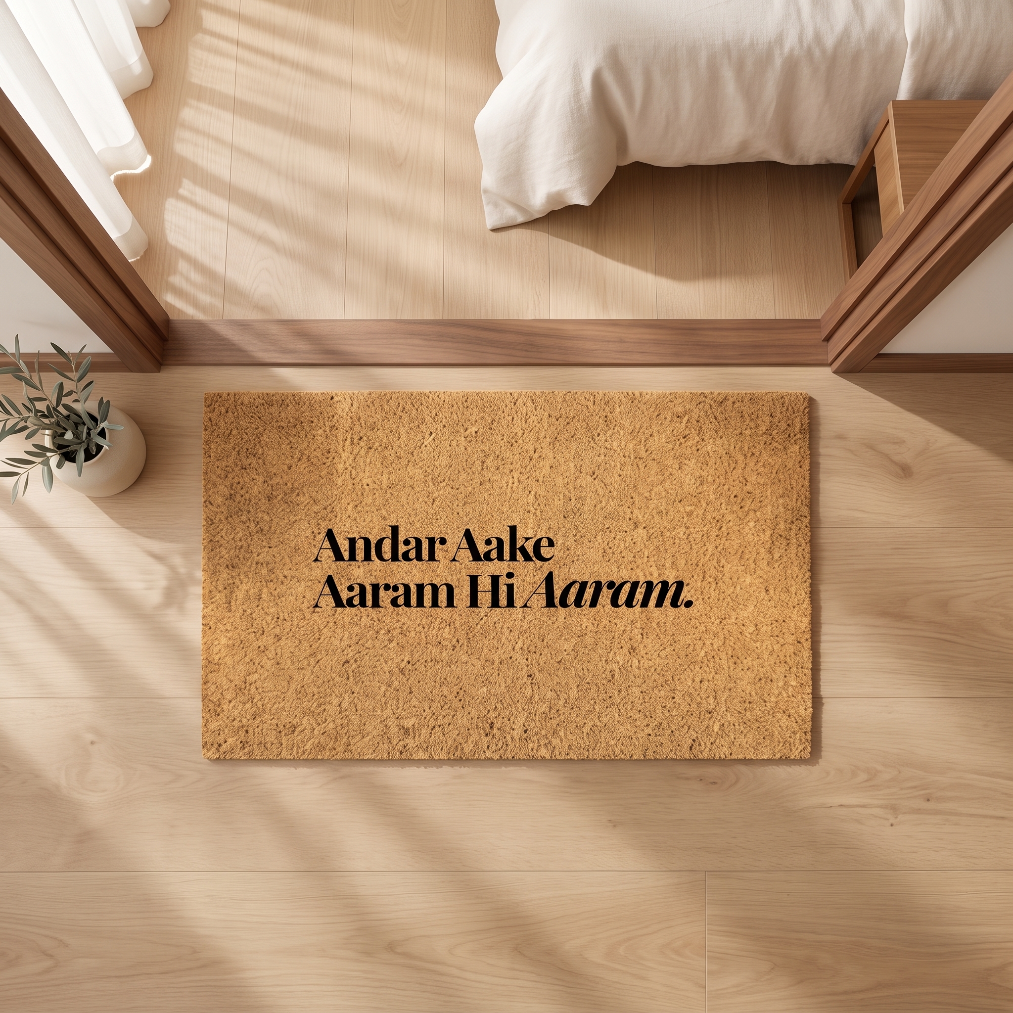 Signature Coir Doormat SC21 | Funny Welcome Mat | Natural Coconut Fiber Door Mat | Front Door Entrance Rug | Your Home's First Impression