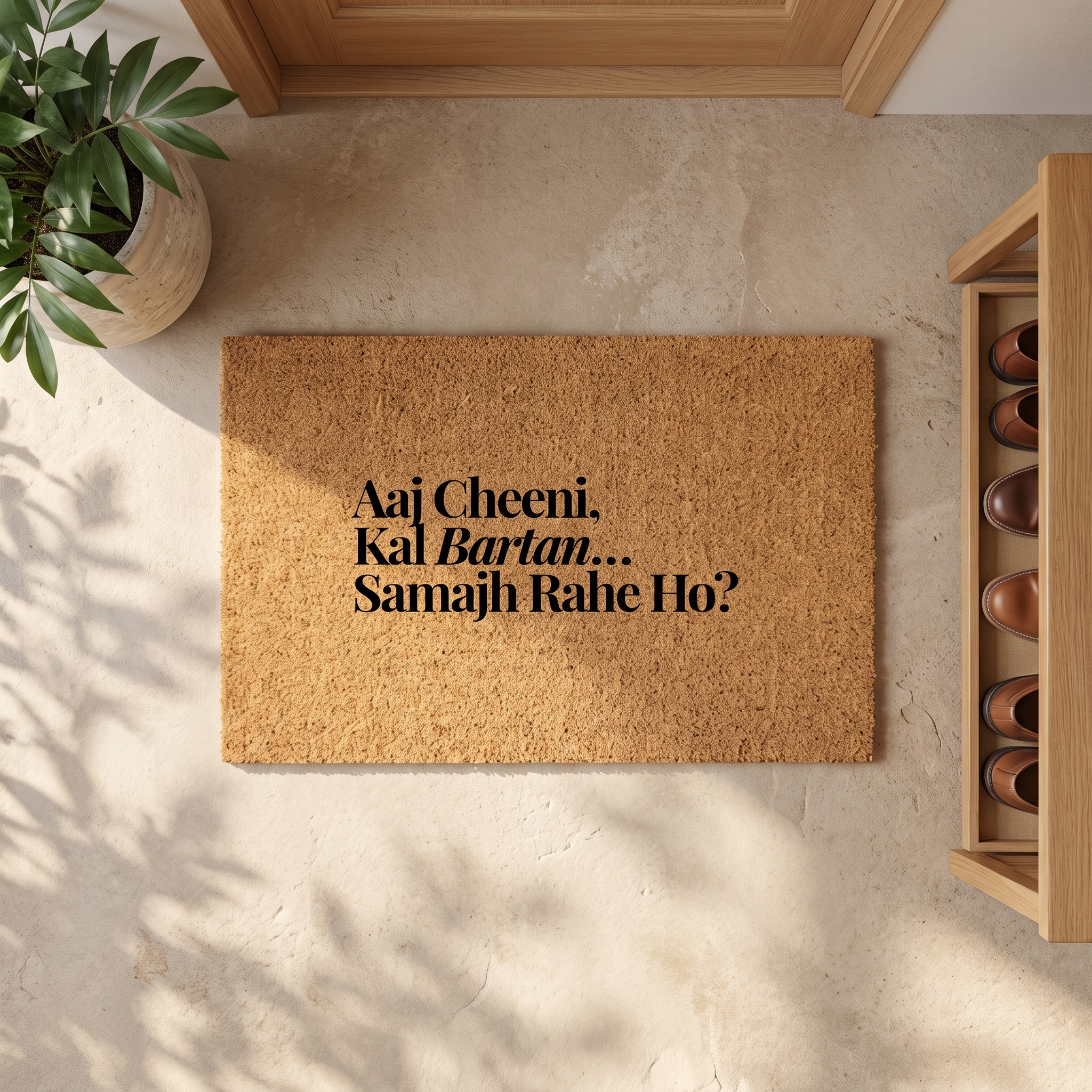 Signature Coir Doormat SC10 | Funny Welcome Mat | Natural Coconut Fiber Door Mat | Front Door Entrance Rug | Your Home's First Impression