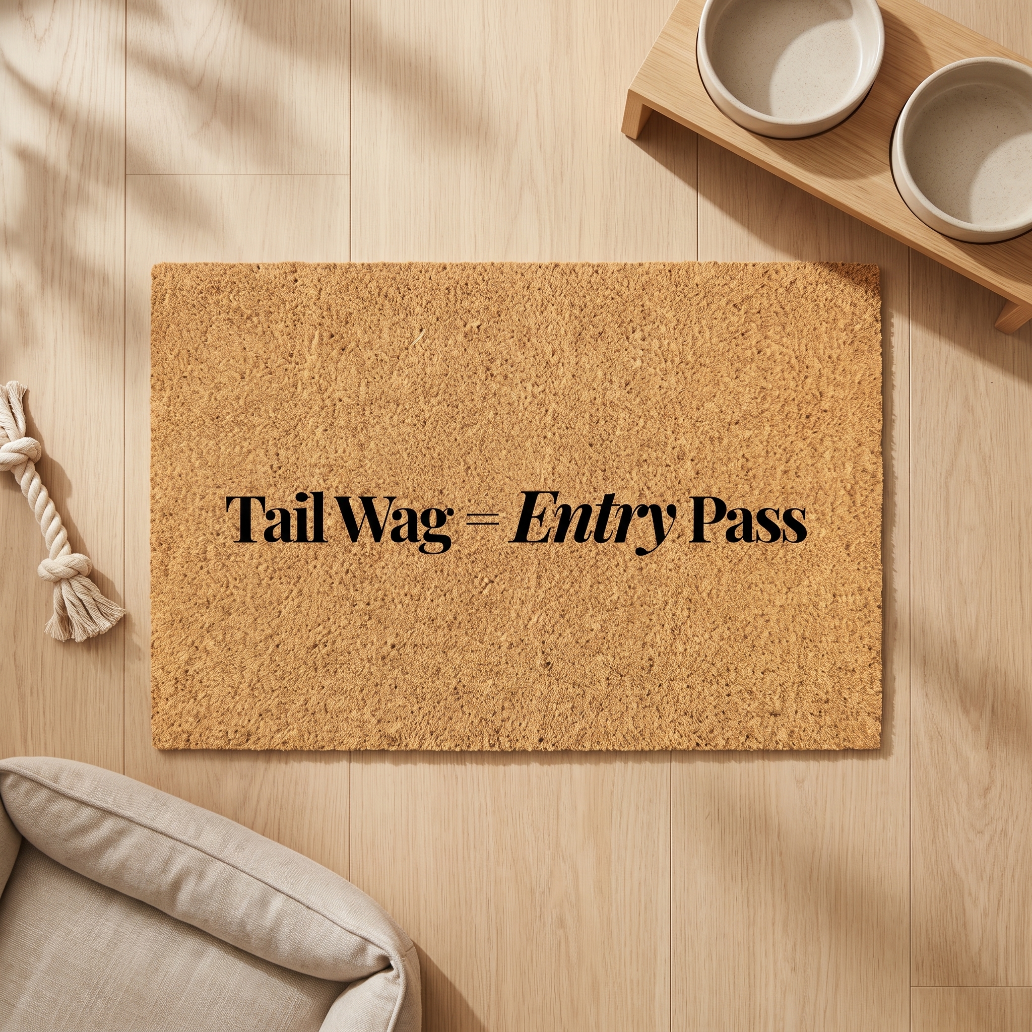 Pet Collection Coir Doormat PC3 | Funny Pet Quote Welcome Mat