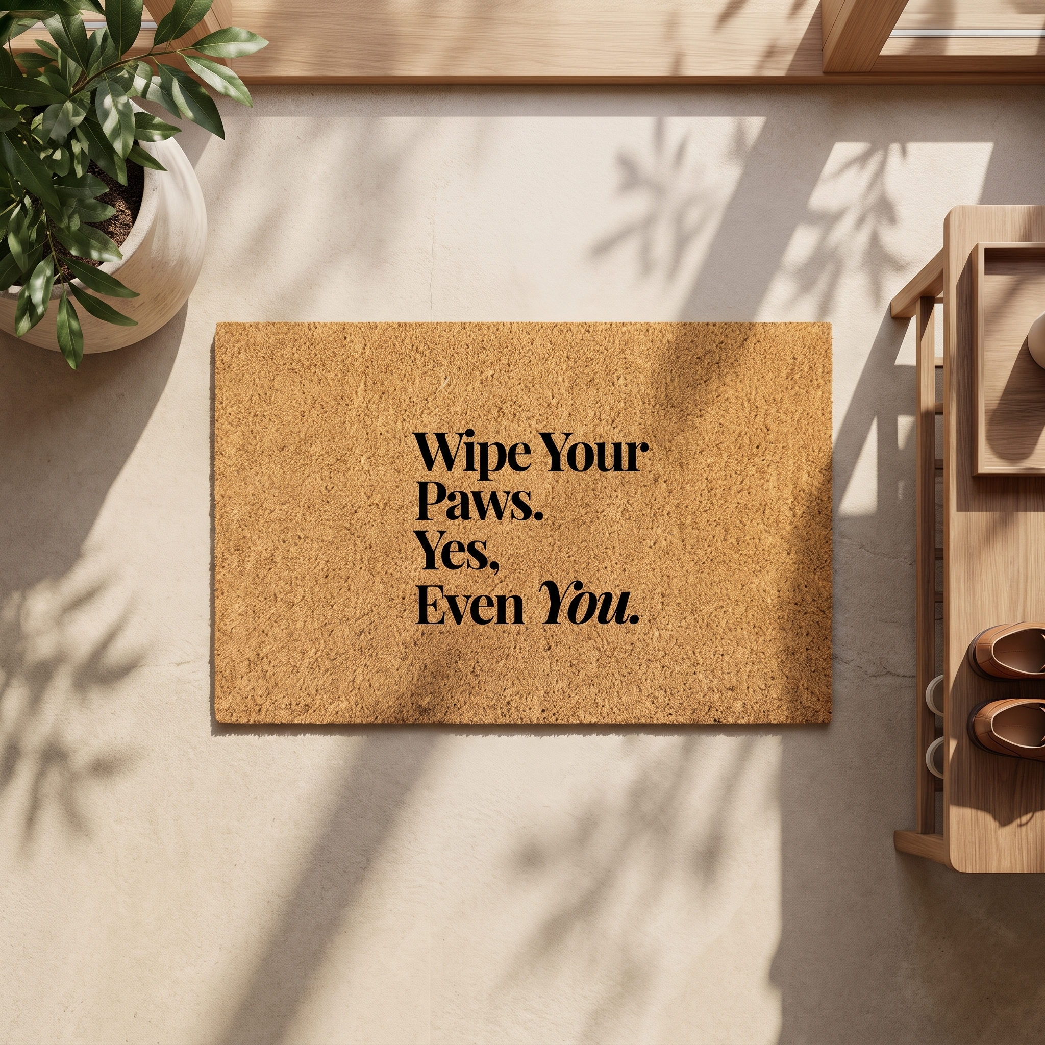 Signature Coir Doormat SC3 | Funny Welcome Mat | Natural Coconut Fiber Door Mat | Front Door Entrance Rug | Your Home's First Impression