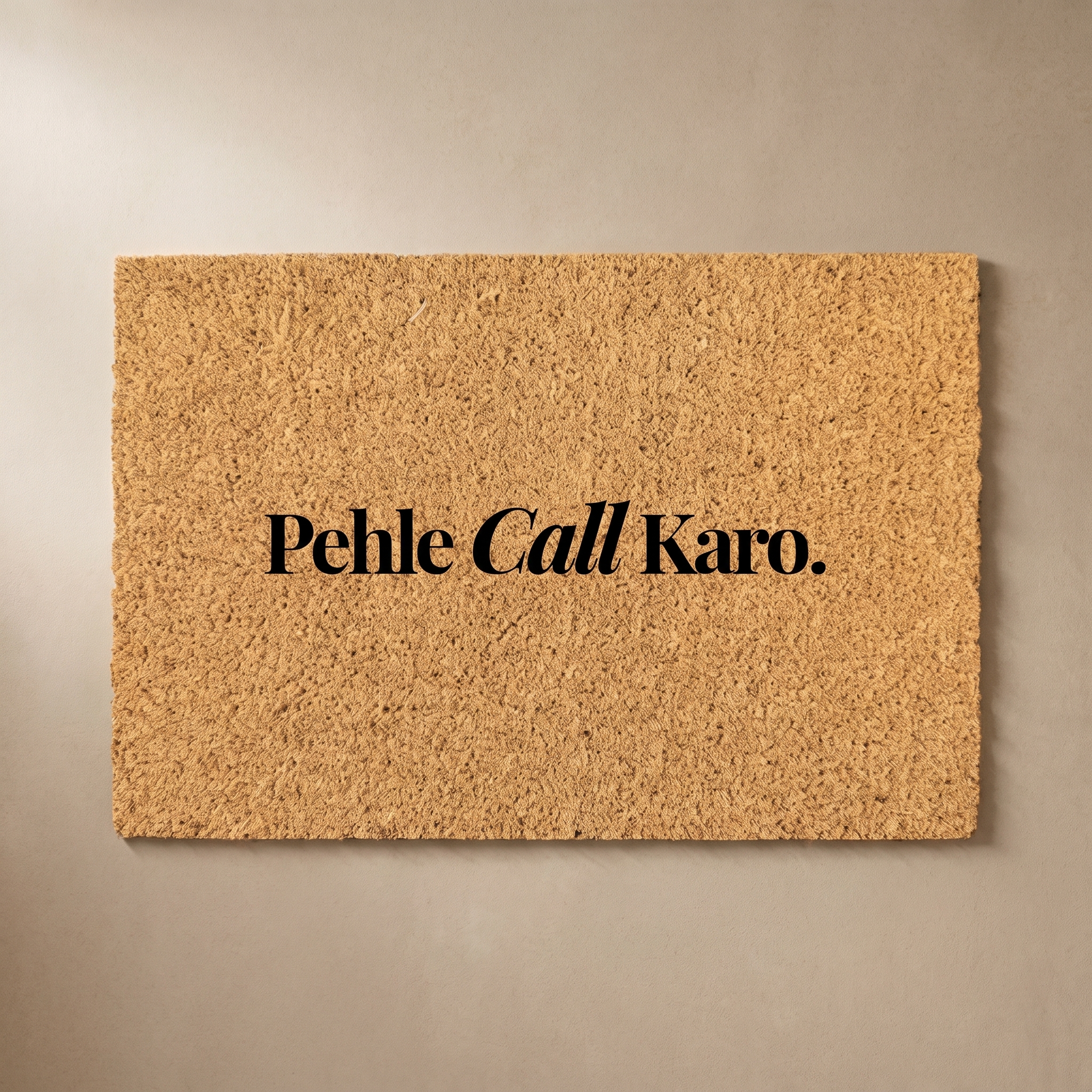 Signature Coir Doormat SC6 | Funny Welcome Mat | Natural Coconut Fiber Door Mat | Front Door Entrance Rug | Your Home's First Impression