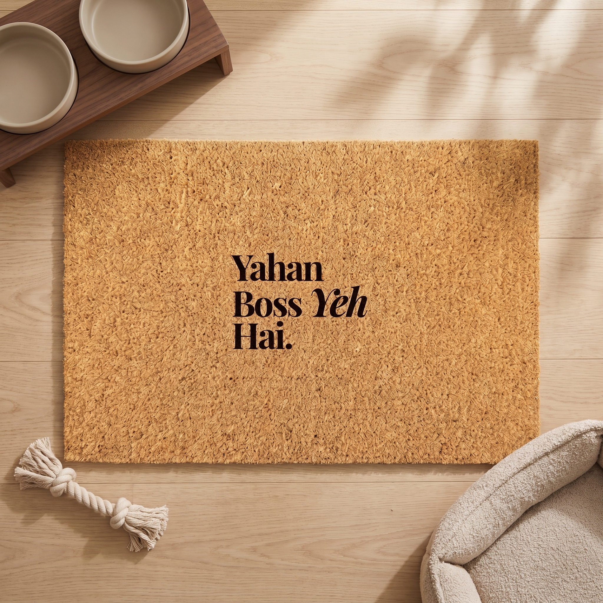 Pet Collection Coir Doormat PC1 | Funny Pet Quote Welcome Mat