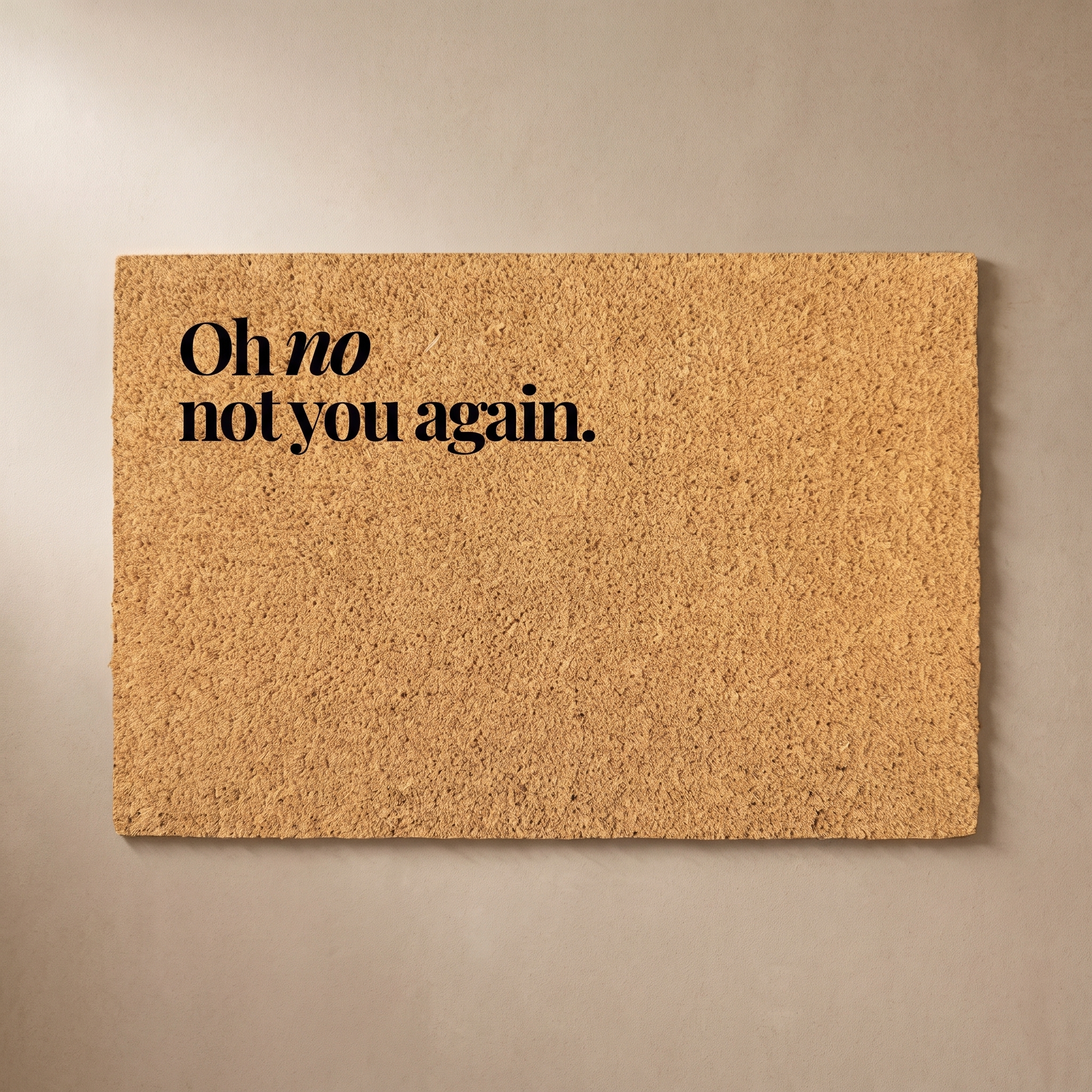 Signature Coir Doormat | Funny Welcome Mat | Natural Coconut Fiber Door Mat | Front Door Entrance Rug | Your Home's First Impression | SC1