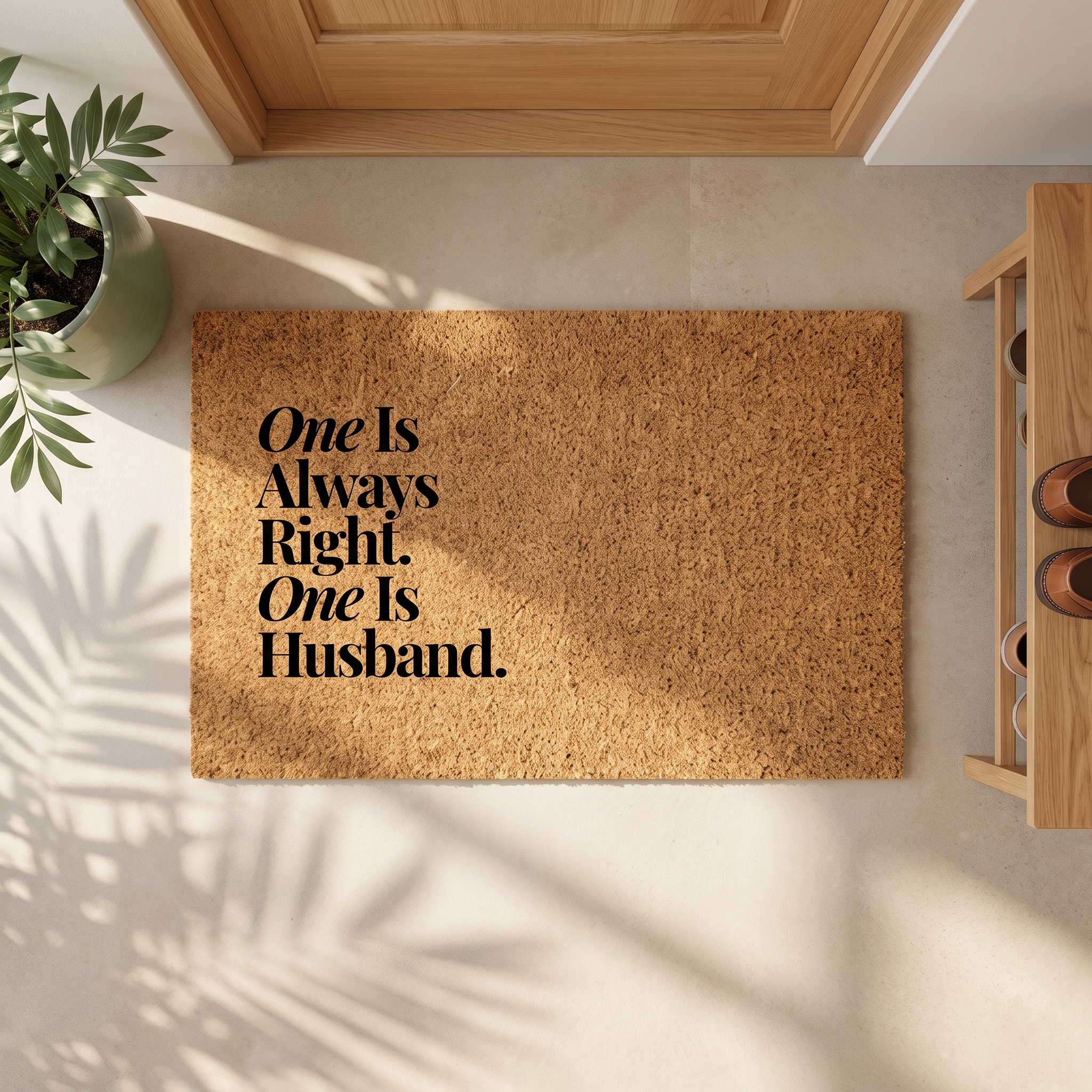 Signature Coir Doormat SC2 | Funny Welcome Mat | Natural Coconut Fiber Door Mat | Front Door Entrance Rug | Your Home's First Impression