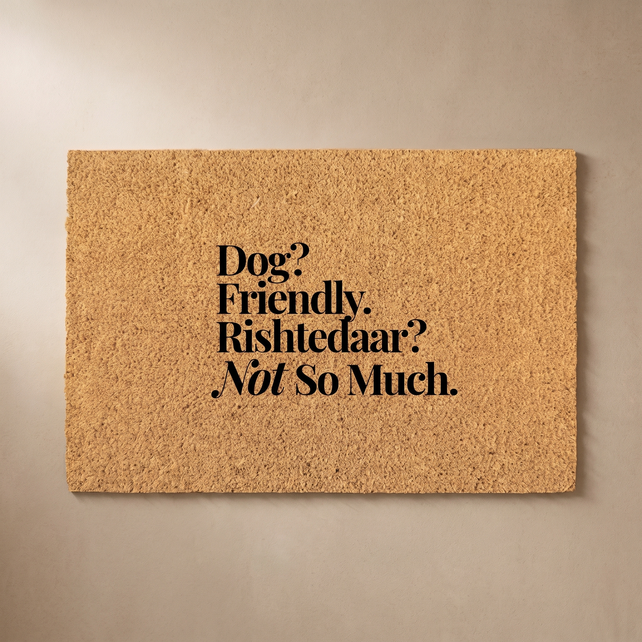 Signature Coir Doormat SC8 | Funny Welcome Mat | Natural Coconut Fiber Door Mat | Front Door Entrance Rug | Your Home's First Impression