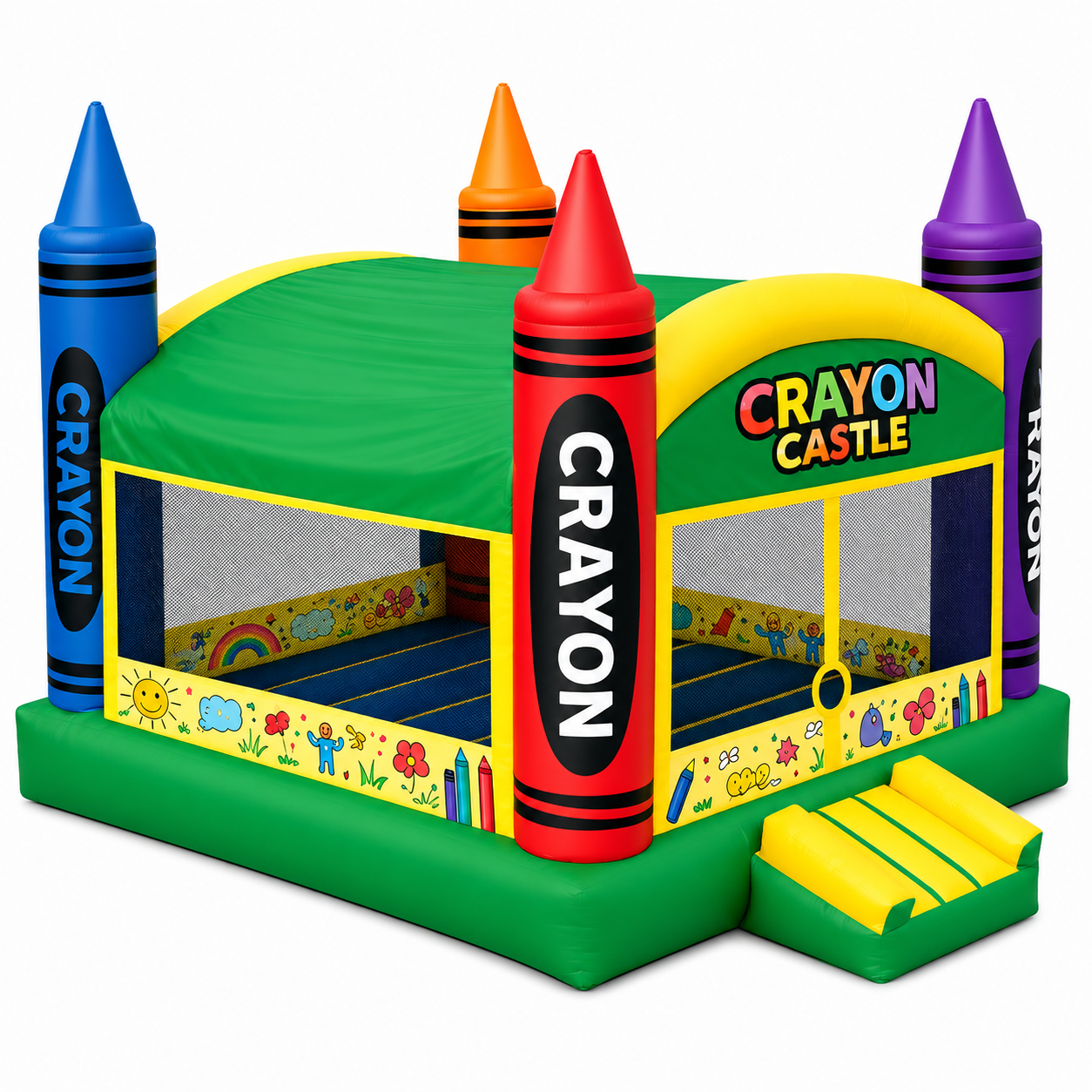 Crayon Castle Bounce House