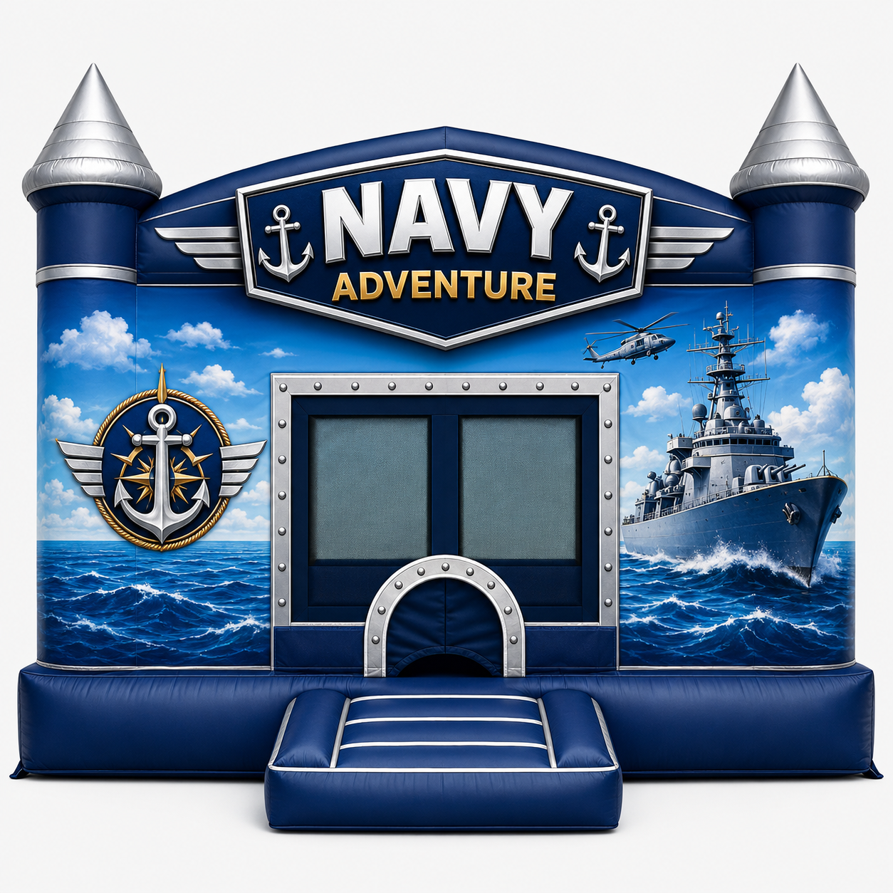 Navy Adventure Bounce House
