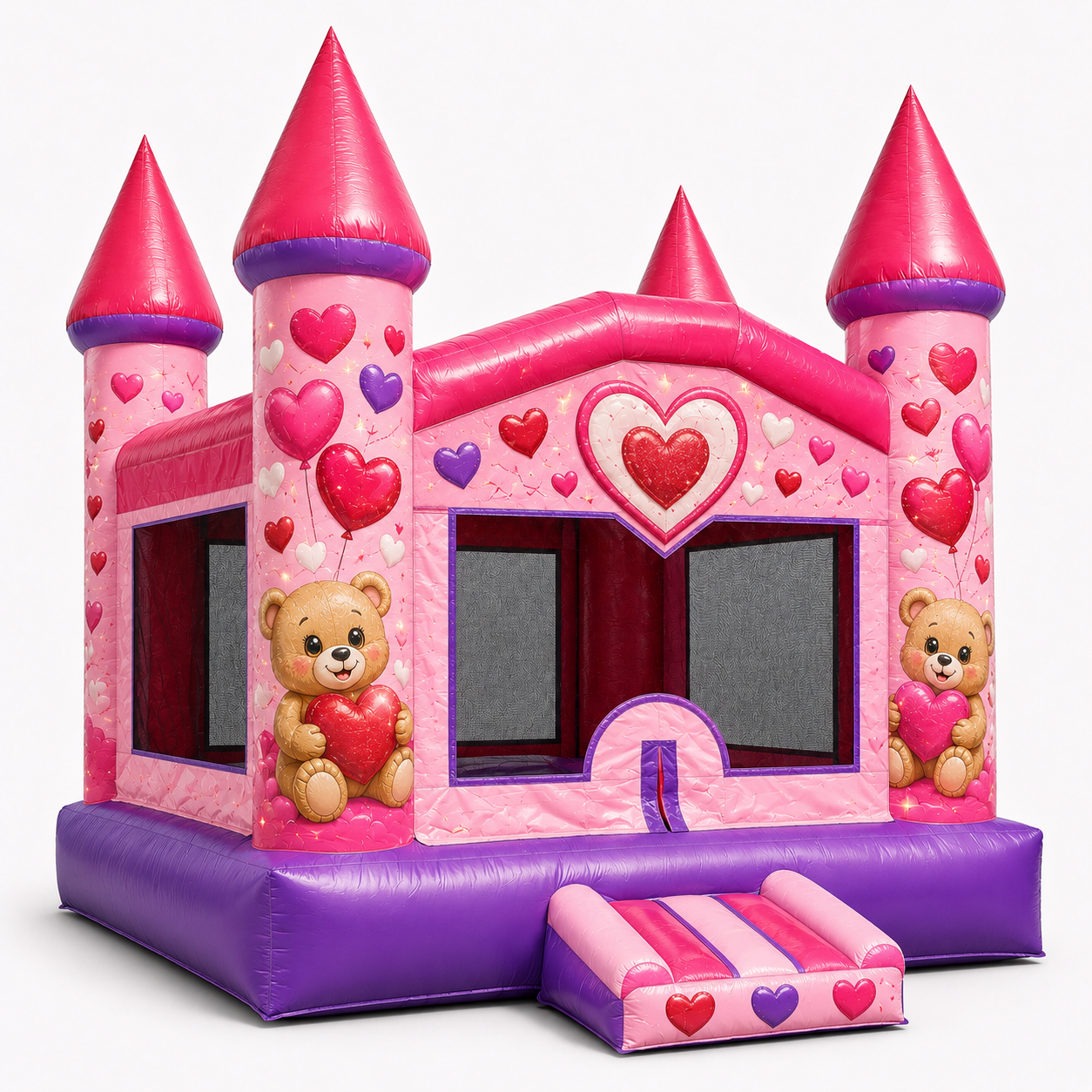 Heart Bear Bounce House