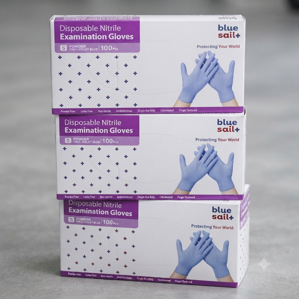 Guantes Nitrilo  Violet Blue desechables 100 u.