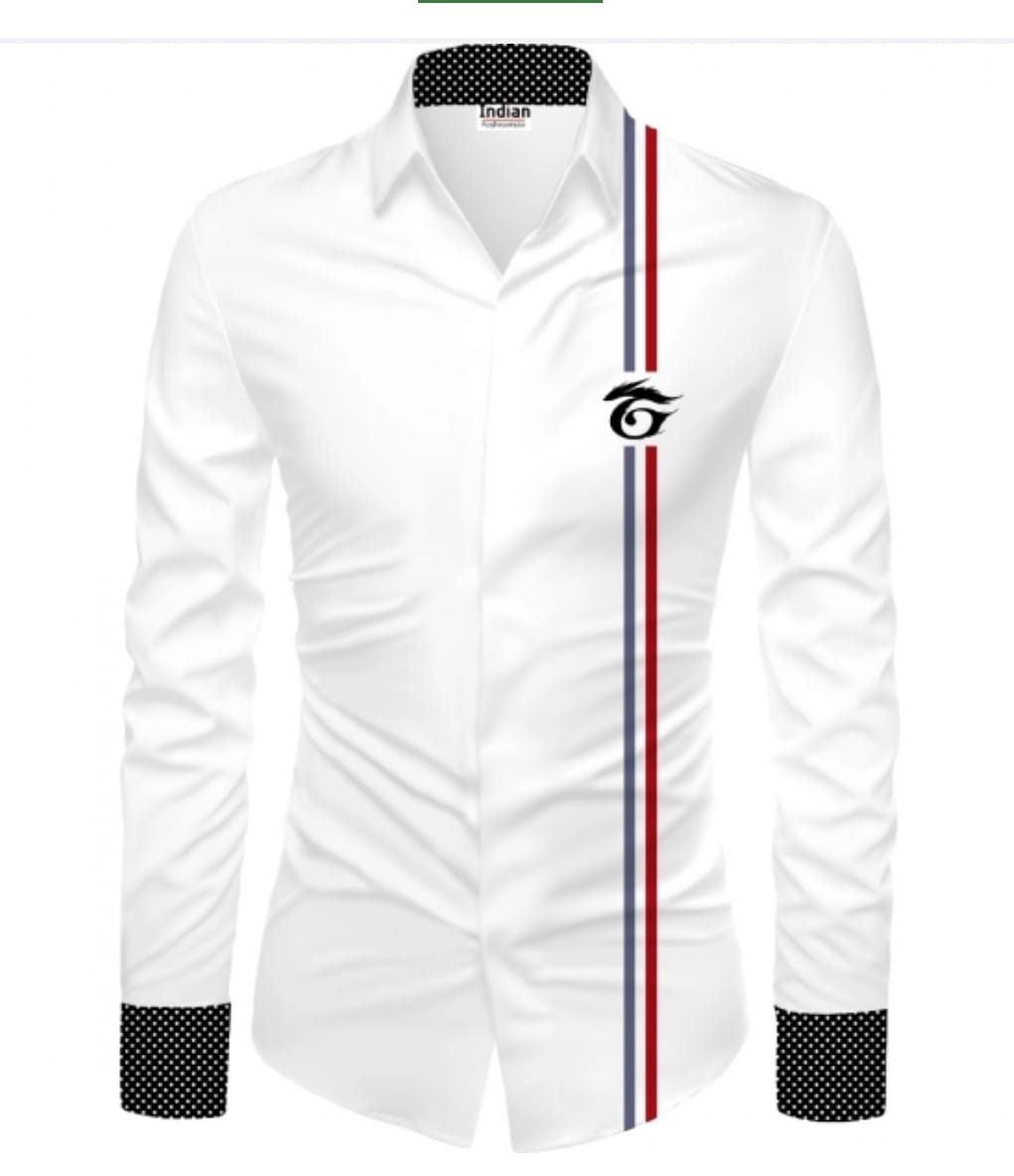 White Designer Slim Fit Shirt