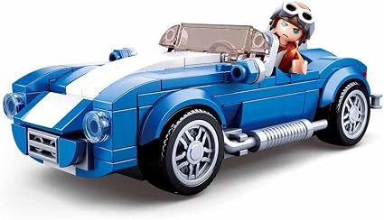 Blue Sports Car Building Set