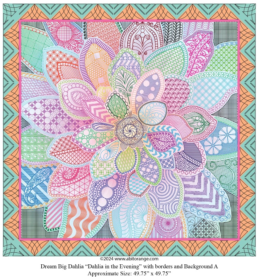 Premium Custom Quilted Dream Big Panel with Borders