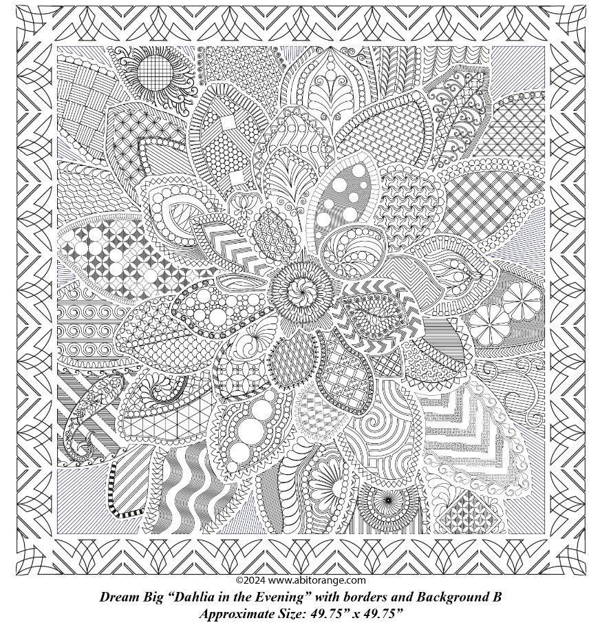 Premium Custom Quilted Dream Big Panel with Borders