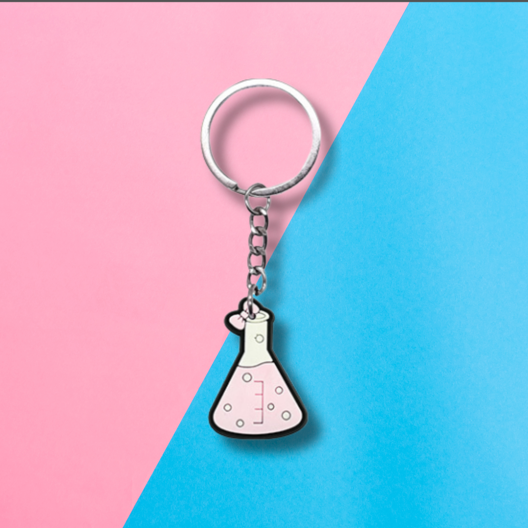 Chemistry Girlie Keychain