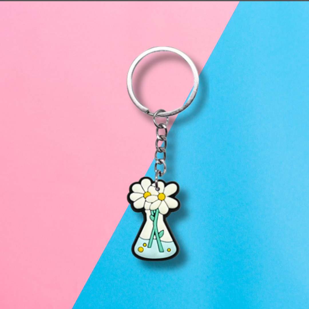Flower Flask Keychain
