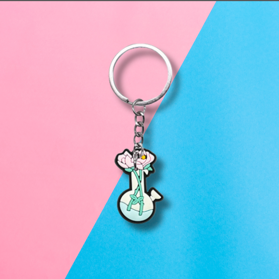 Flower Bong Keychain