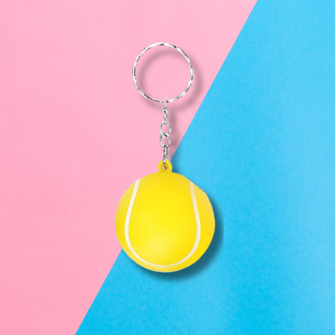 Tennis Ball Keychain