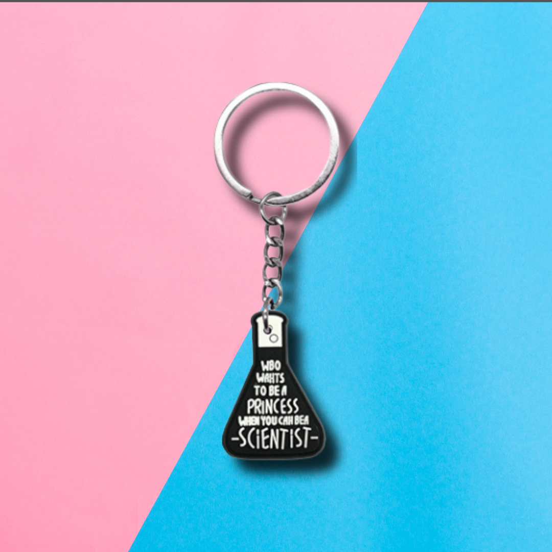 Scientist Princess Keychain
