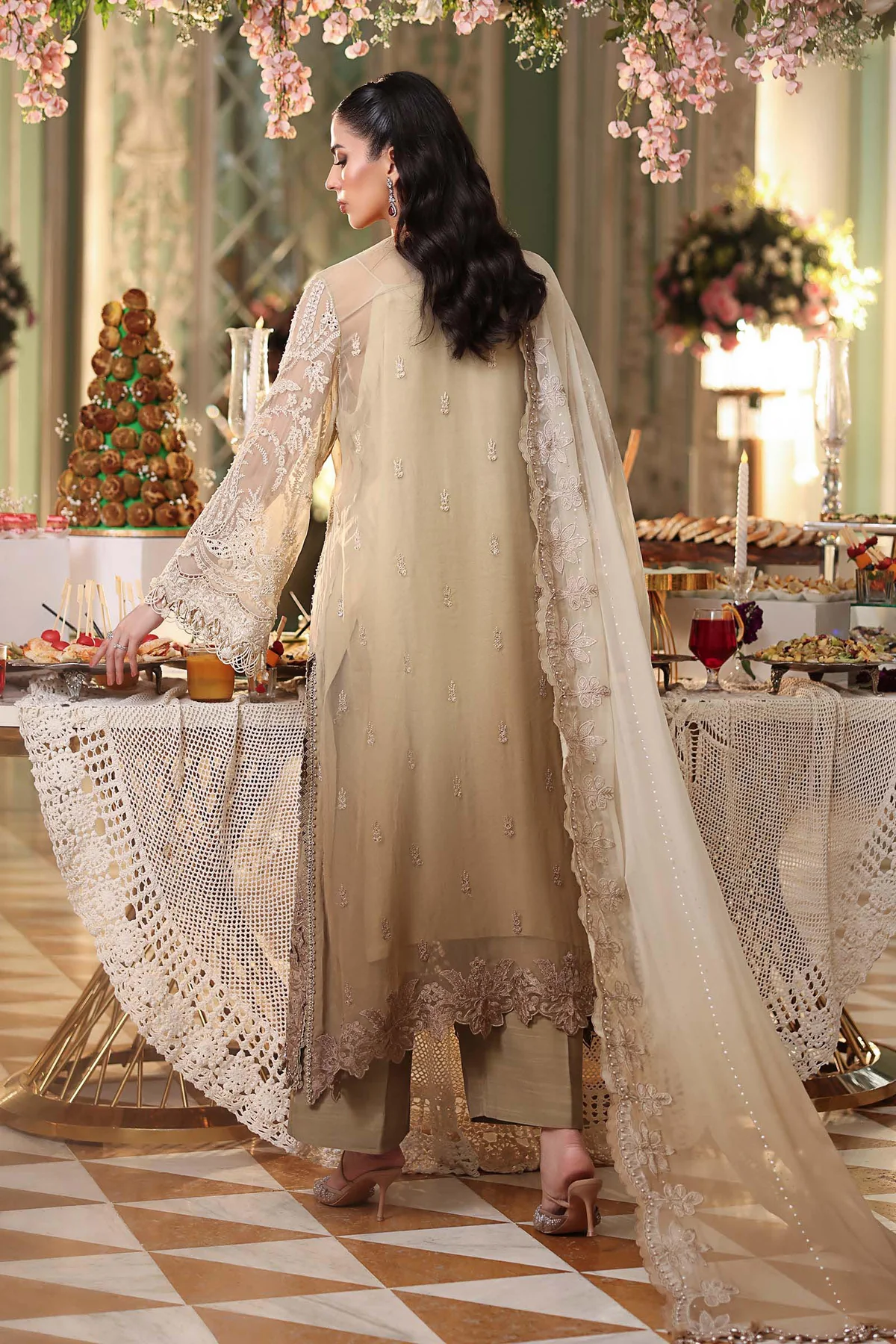 Unstitched Formal Embroidered Chiffon Collection - 2026 (D-03)