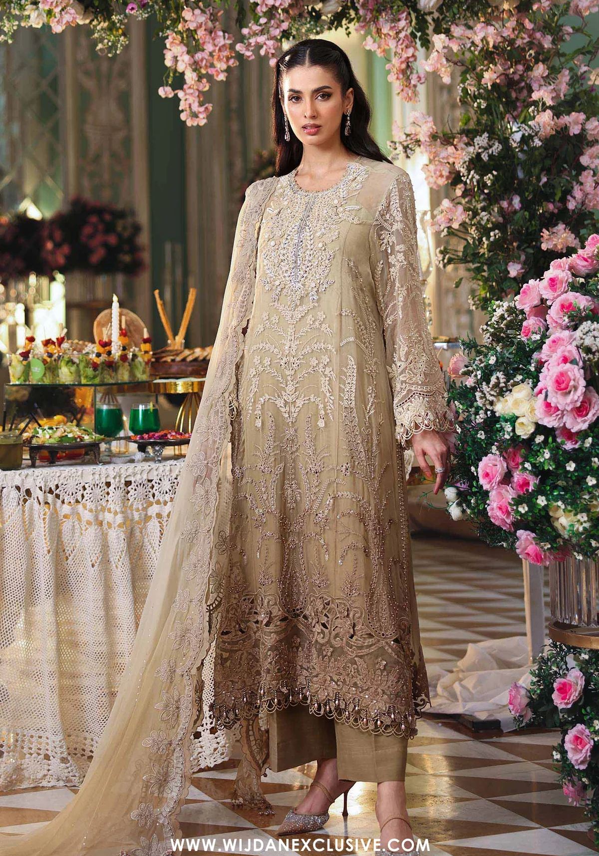 Unstitched Formal Embroidered Chiffon Collection - 2026 (D-03)