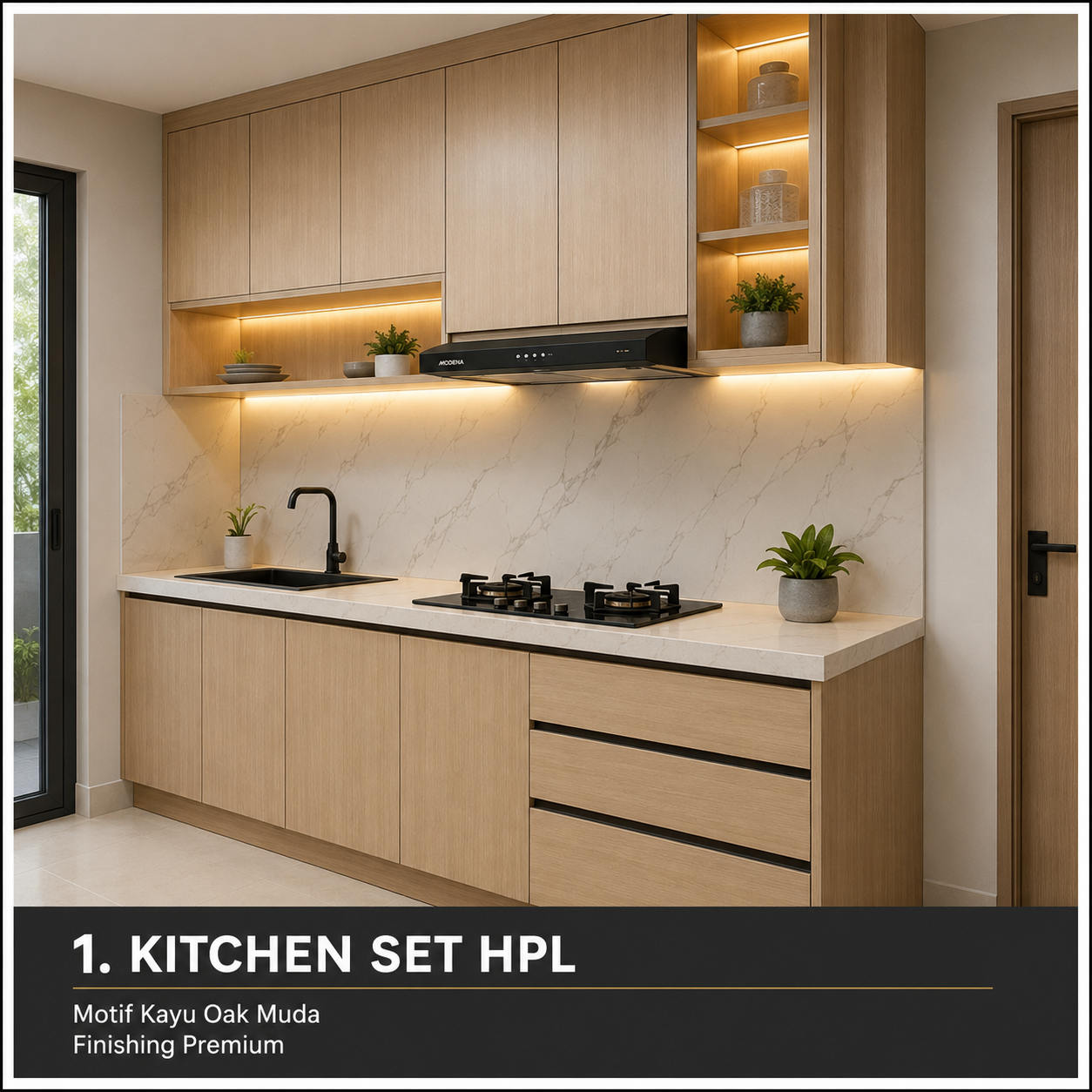 Modern HPL Kitchen Set