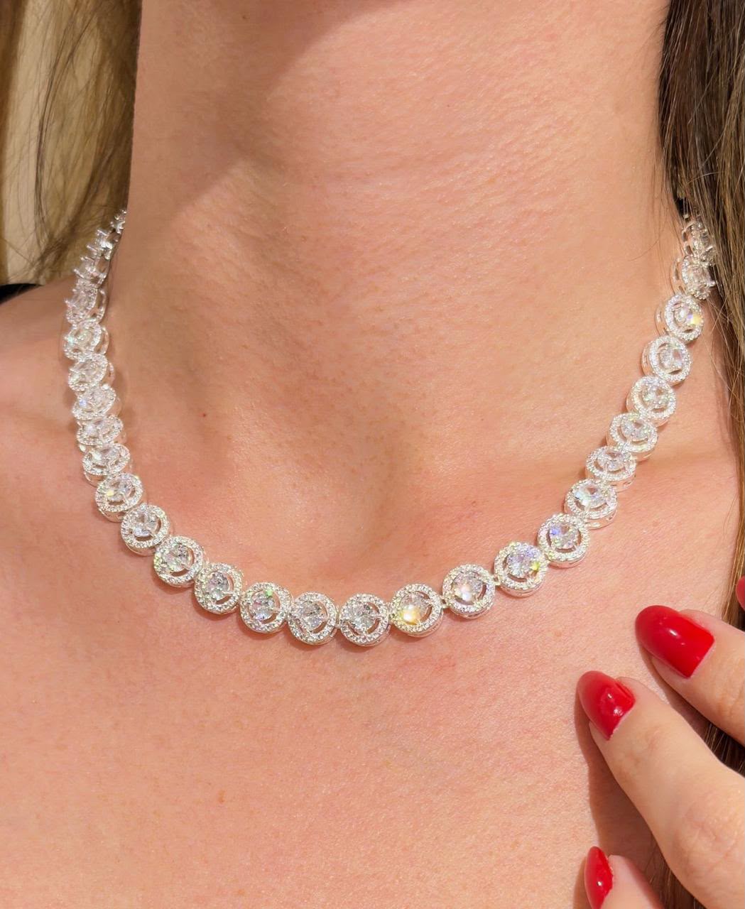 Colar Riviera Inspiração Swarovski