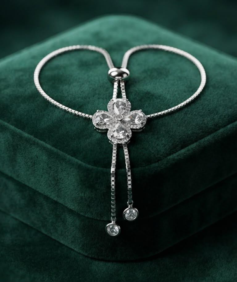 Pulseira Gravatinha Flor de patra