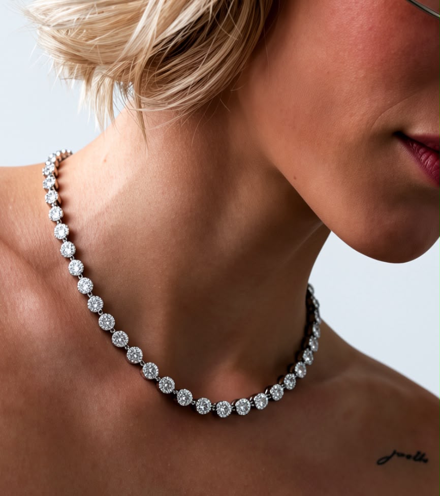 Colar Riviera Angelic inspiração Swarovski.