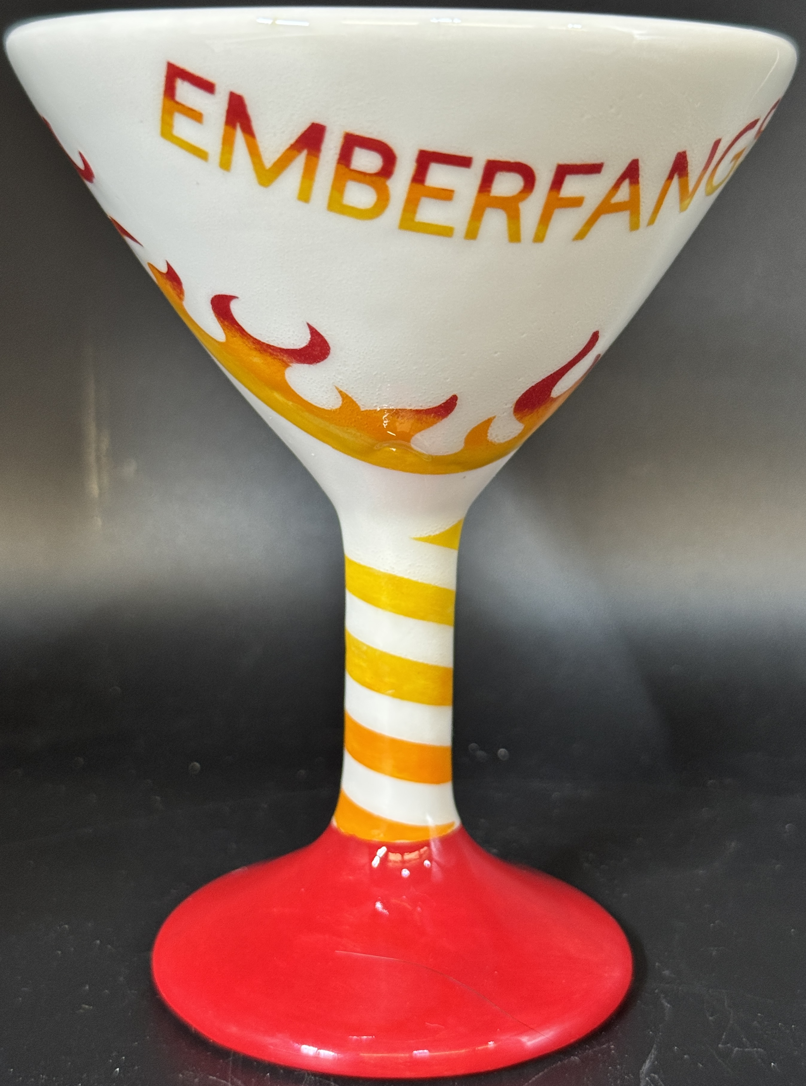 Hand-painted Ceramic Martini Goblet