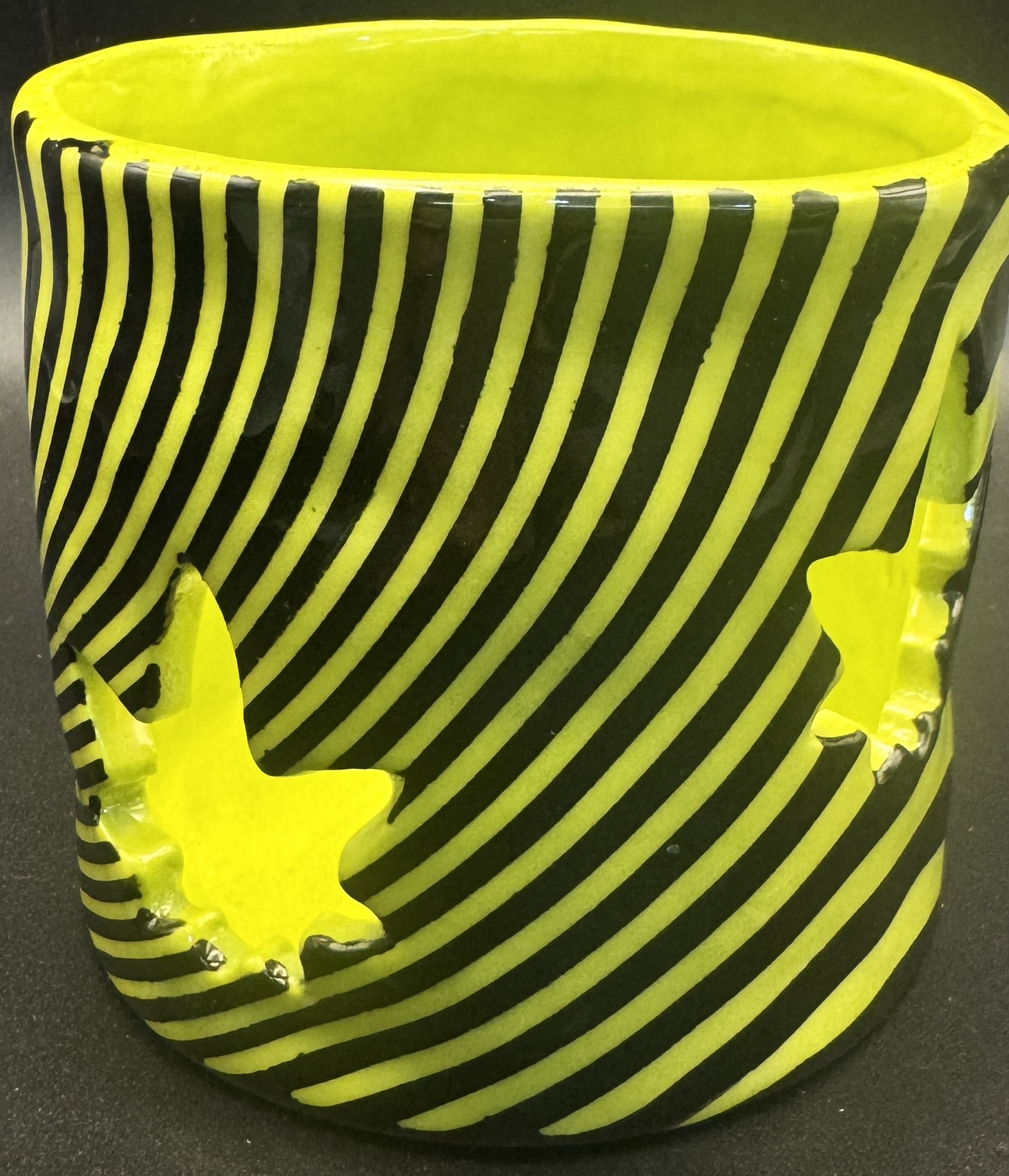 Crazy Green/Black Ceramic Lantern