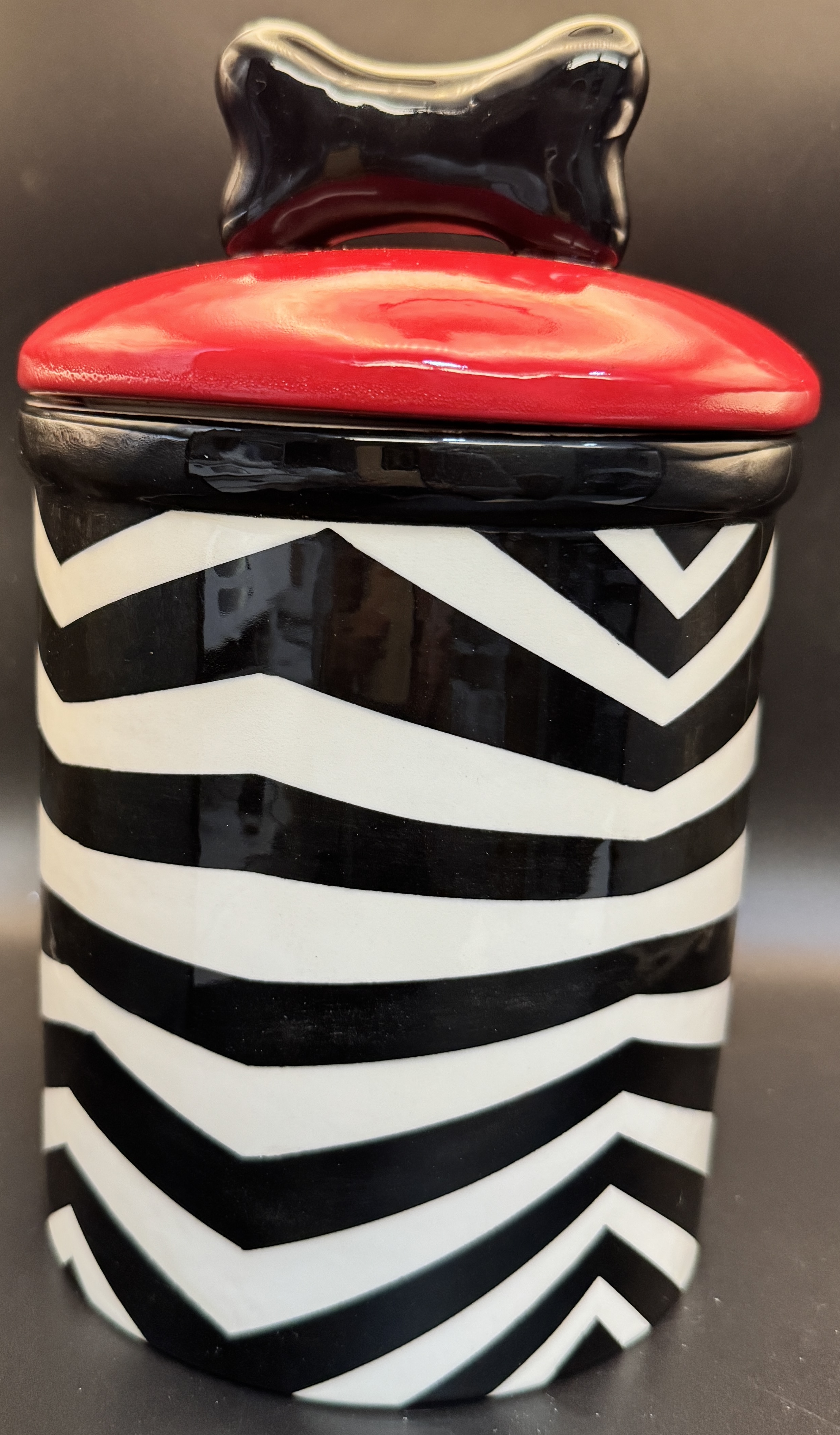 Dog Treat Ceramic Jar