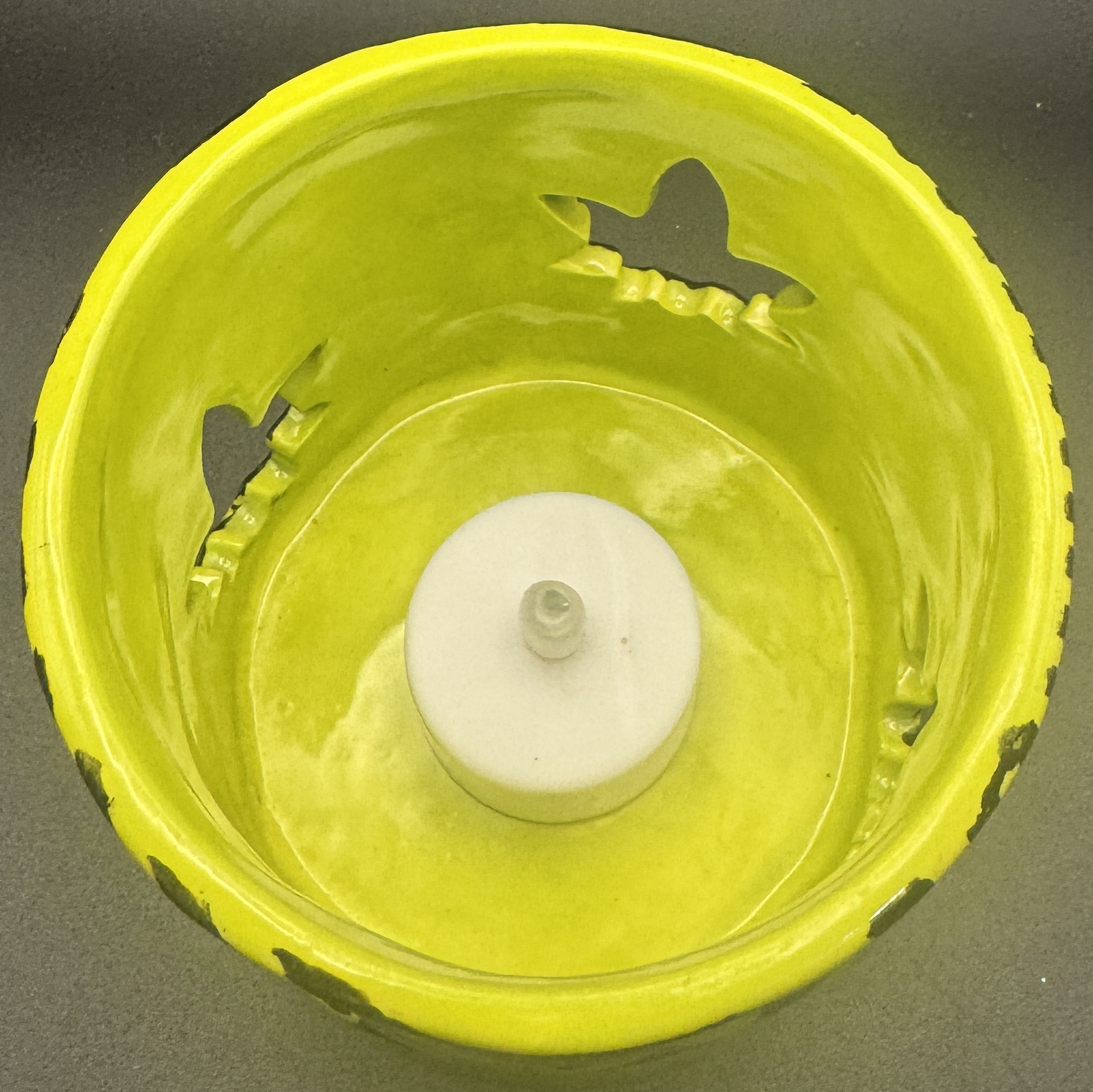 Crazy Green/Black Ceramic Lantern