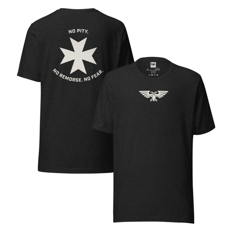 Black Templars Shirt | No Pity No Remorse No Fear | Warhammer 40K Inspired Shirt
