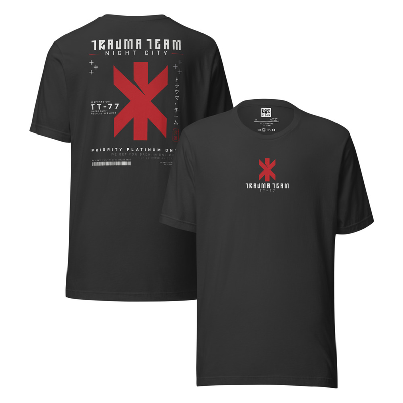 Trauma Team Response Unit TT-77 | Night City Emergency Medical EMS | Cyberpunk Inspired Shirt