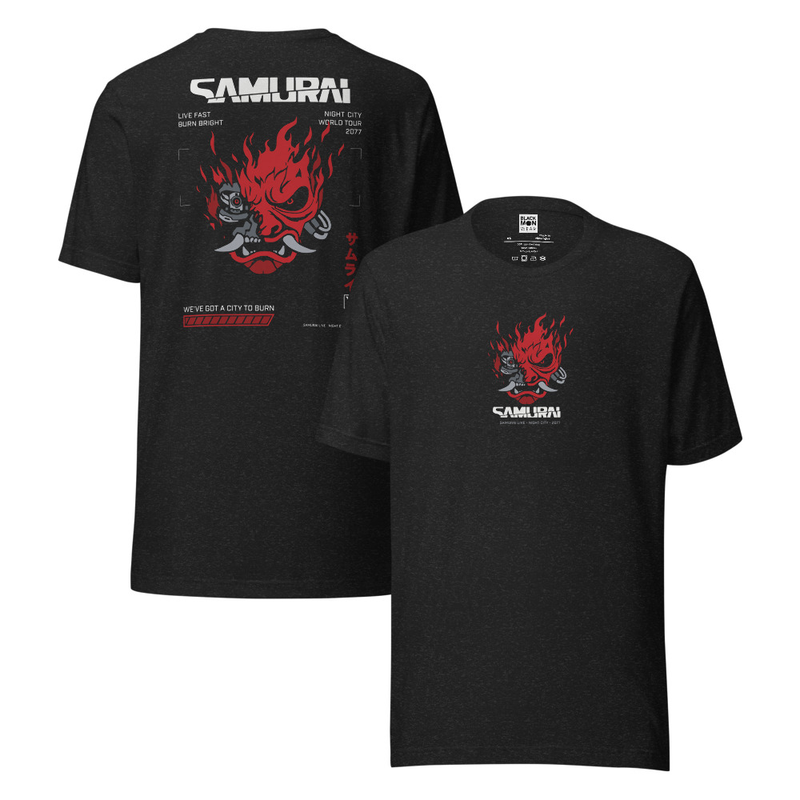 Samurai World Tour | Night City | Cyberpunk 2077 Inspired Concert Shirt