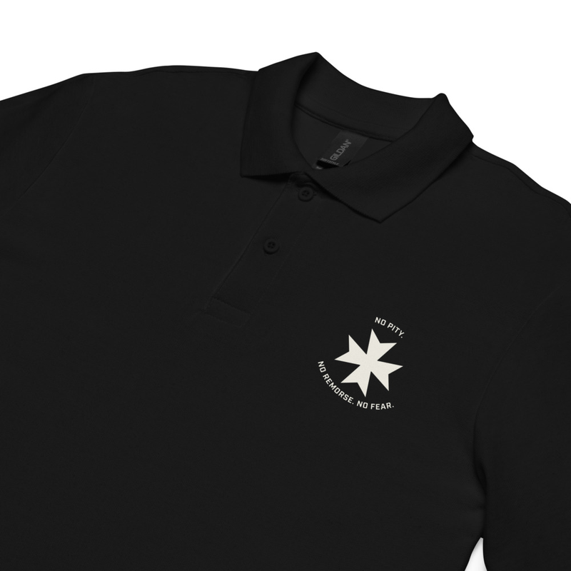 Black Templars | No Pity No Remorse No Fear | Warhammer Inspired Polo