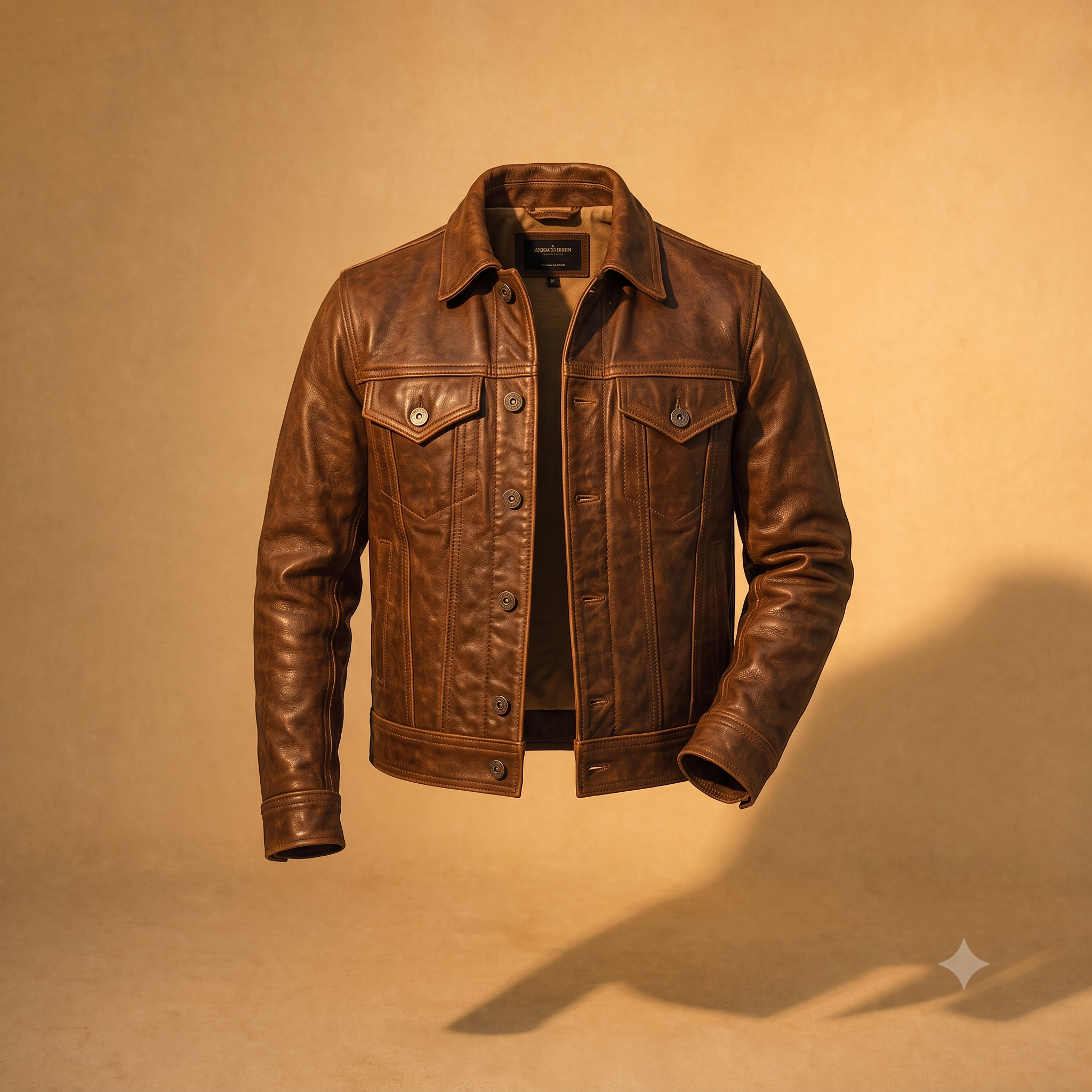 Classic Brown Leather Jacket