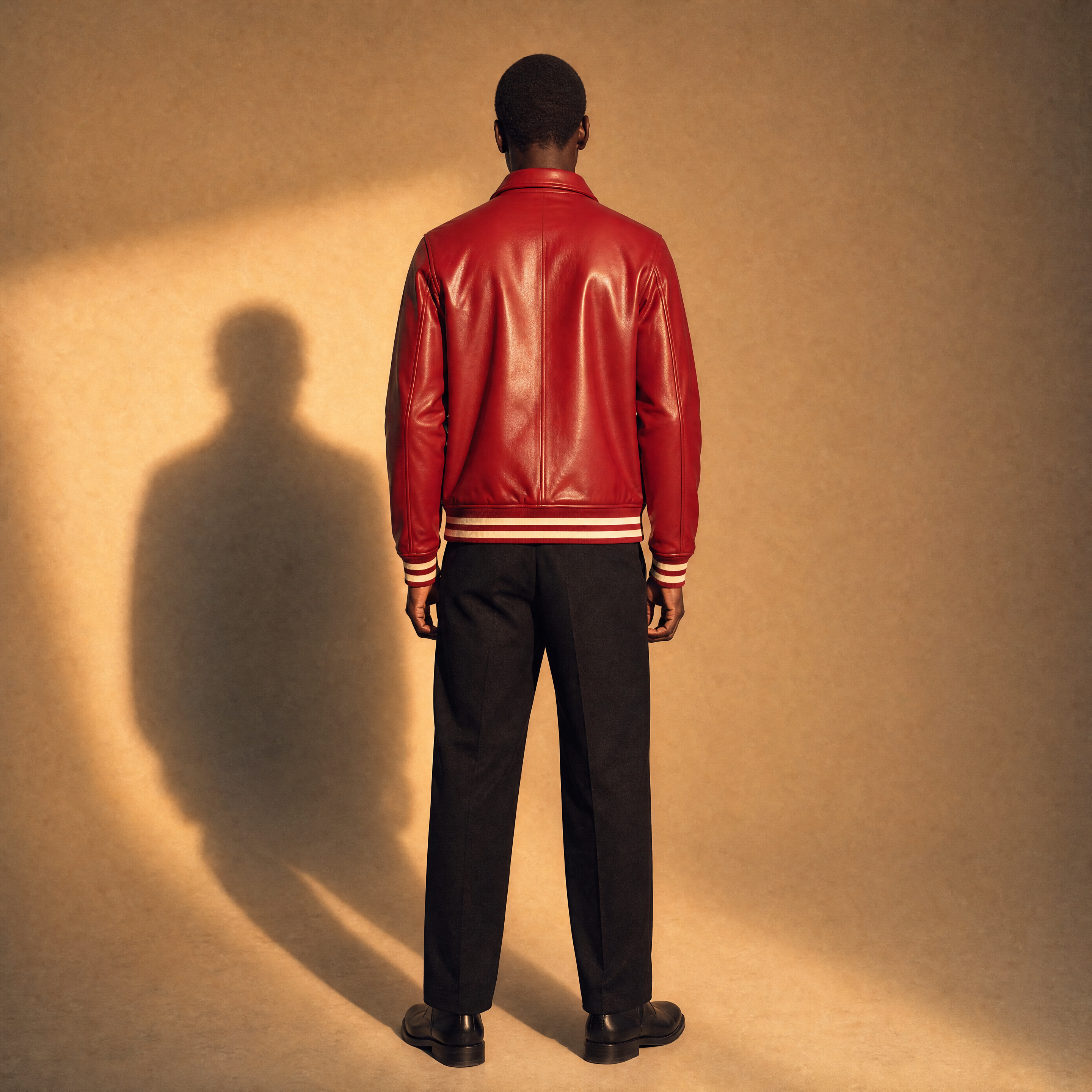 Red Leather Varsity Jacket