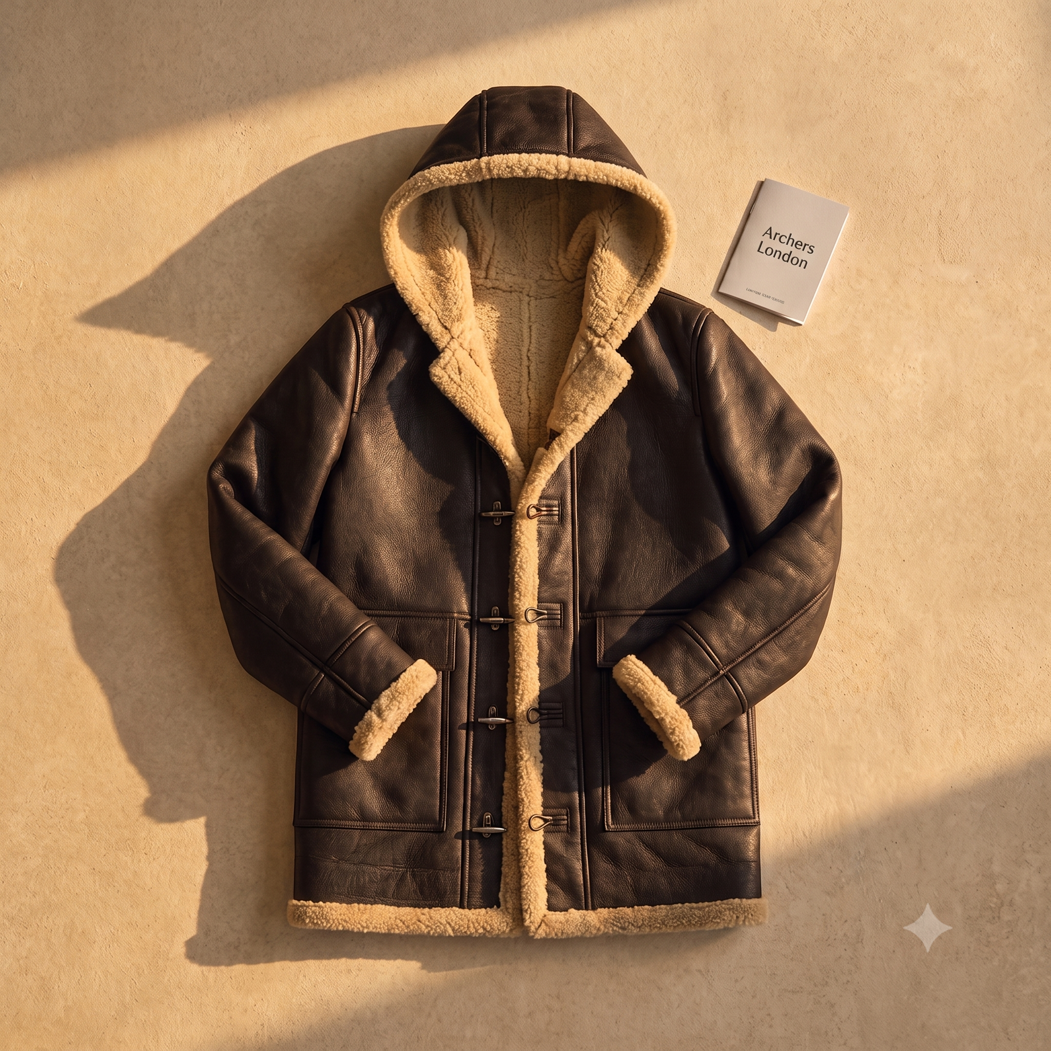 Men's Shearling Hooded Jacket