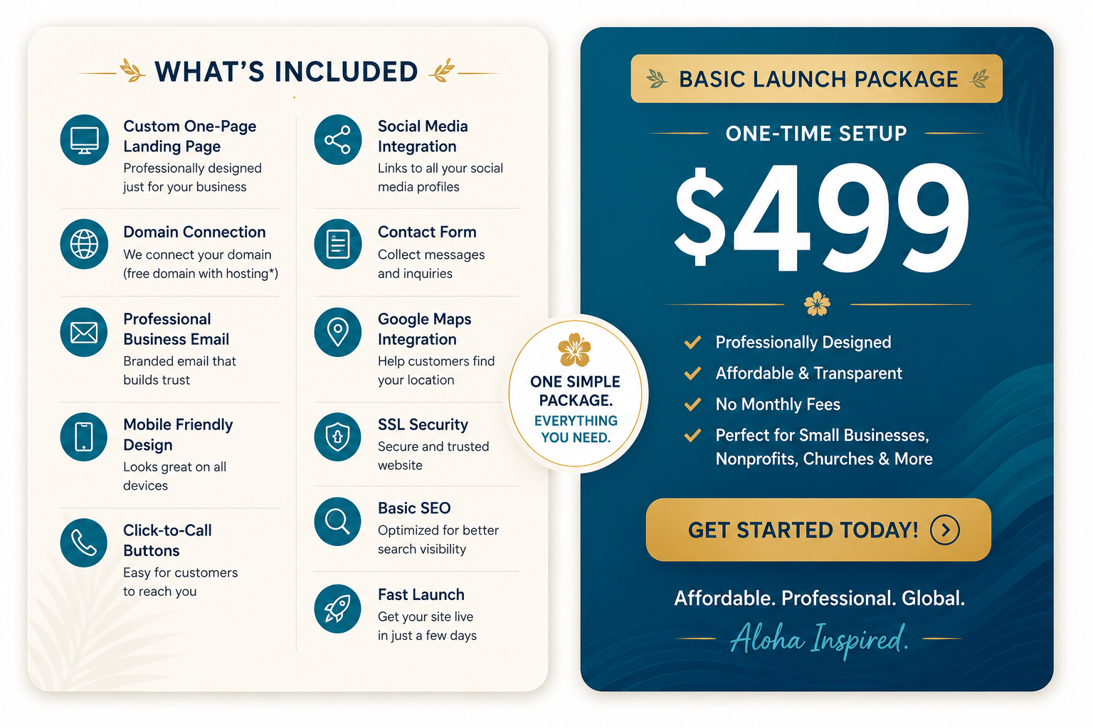 Basic Launch Website Package