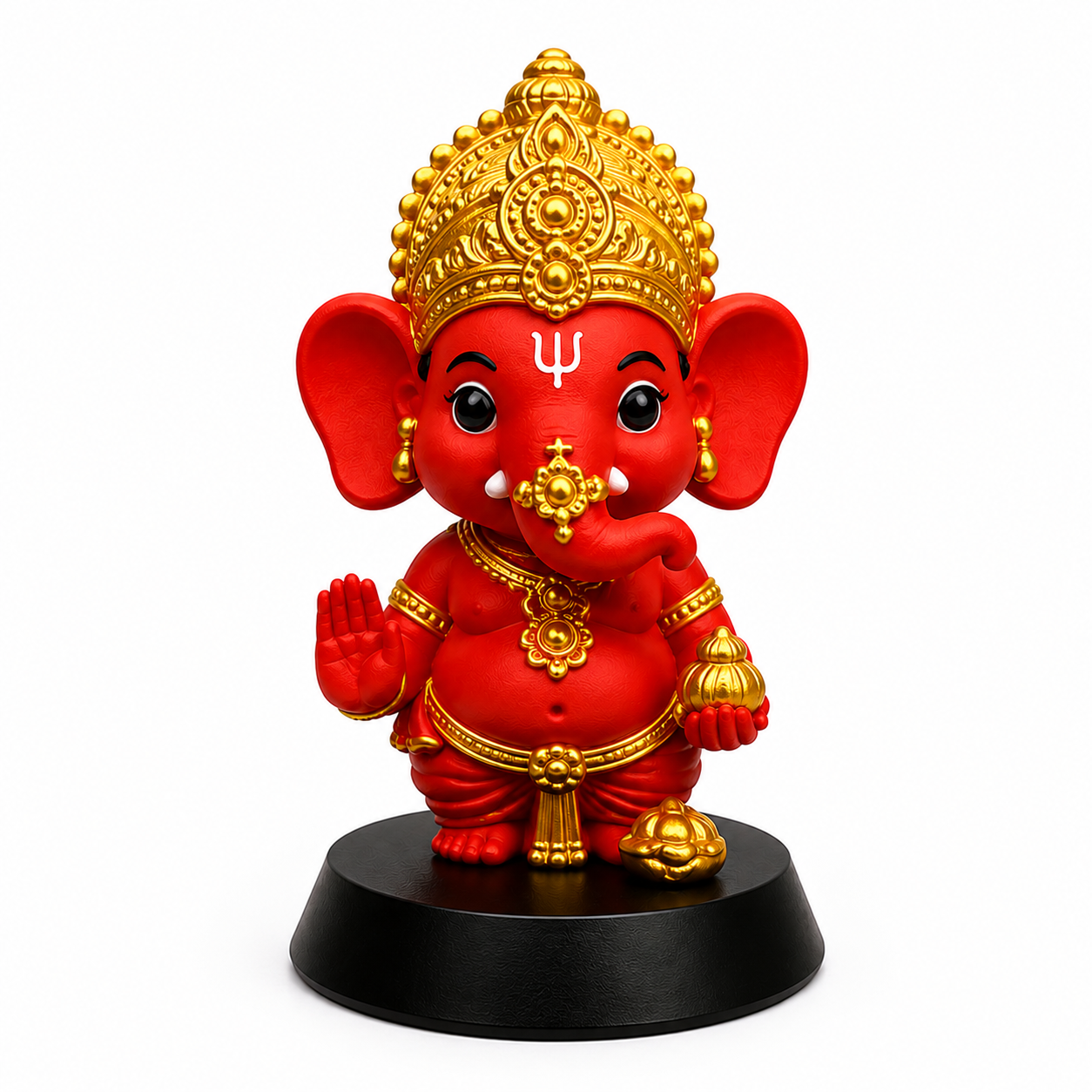Red Ganesh Idol Statue