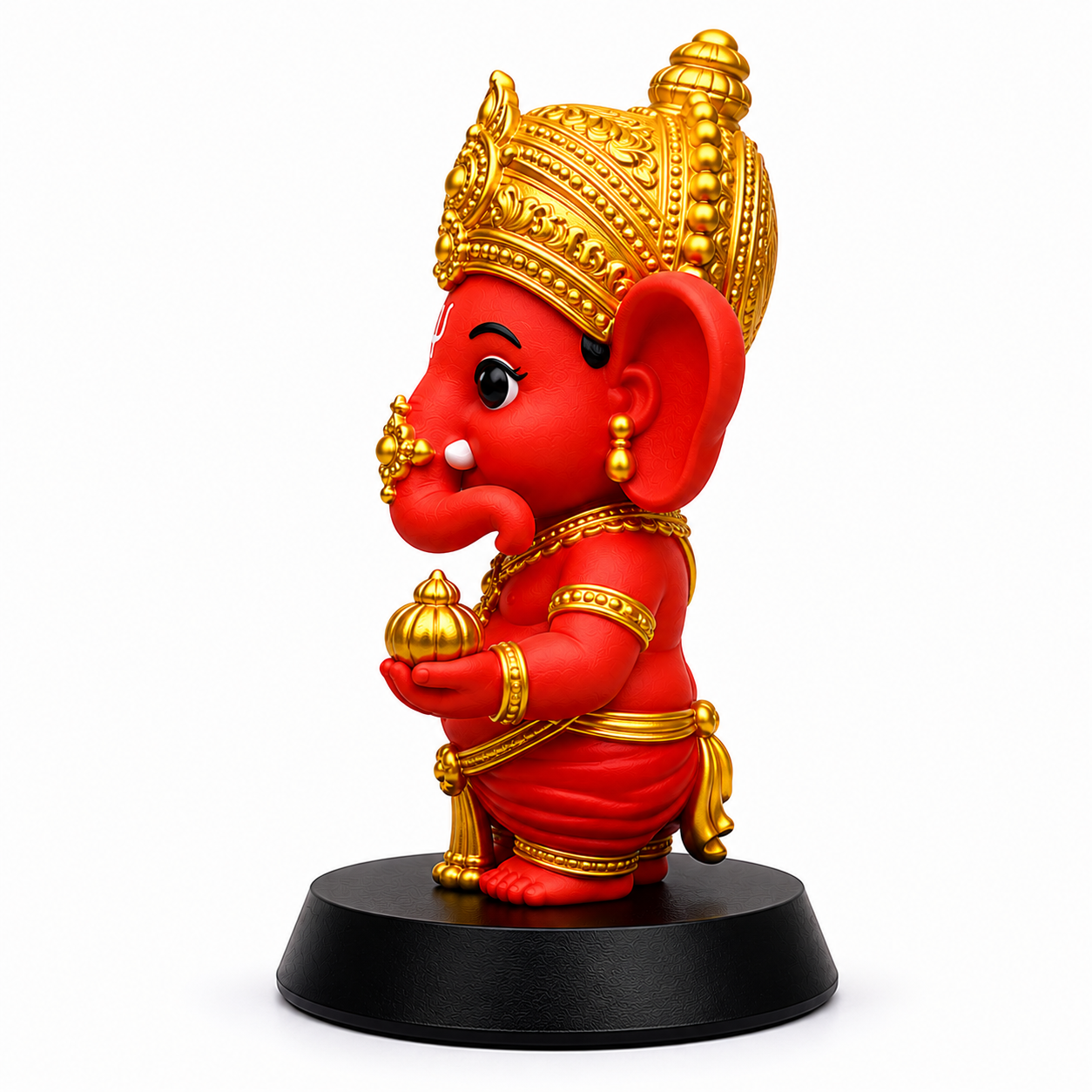 Red Ganesh Idol Statue