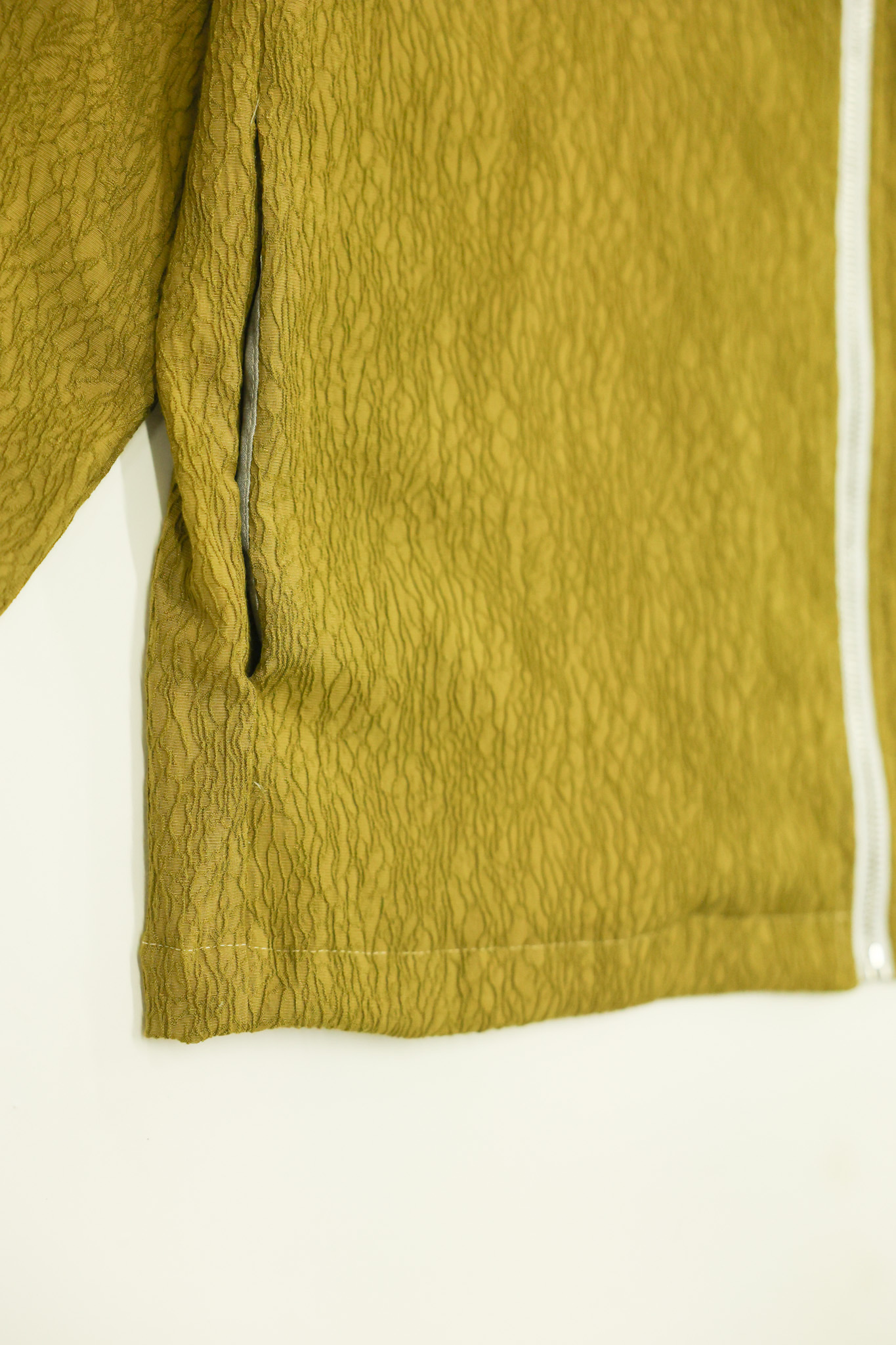 Olive Lightweight Textured Jacket