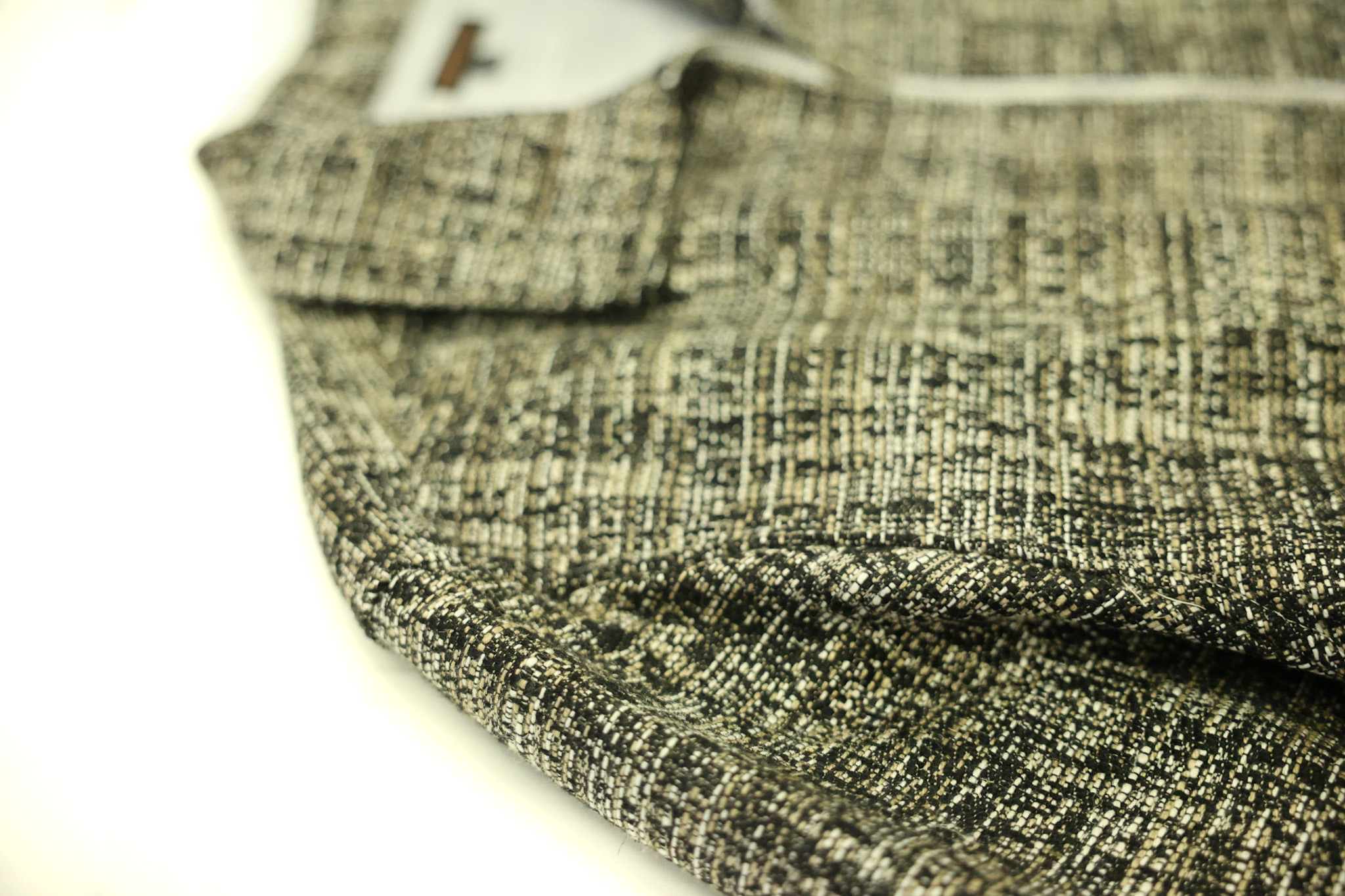 Black & Cream Marled Tweed Jacket
