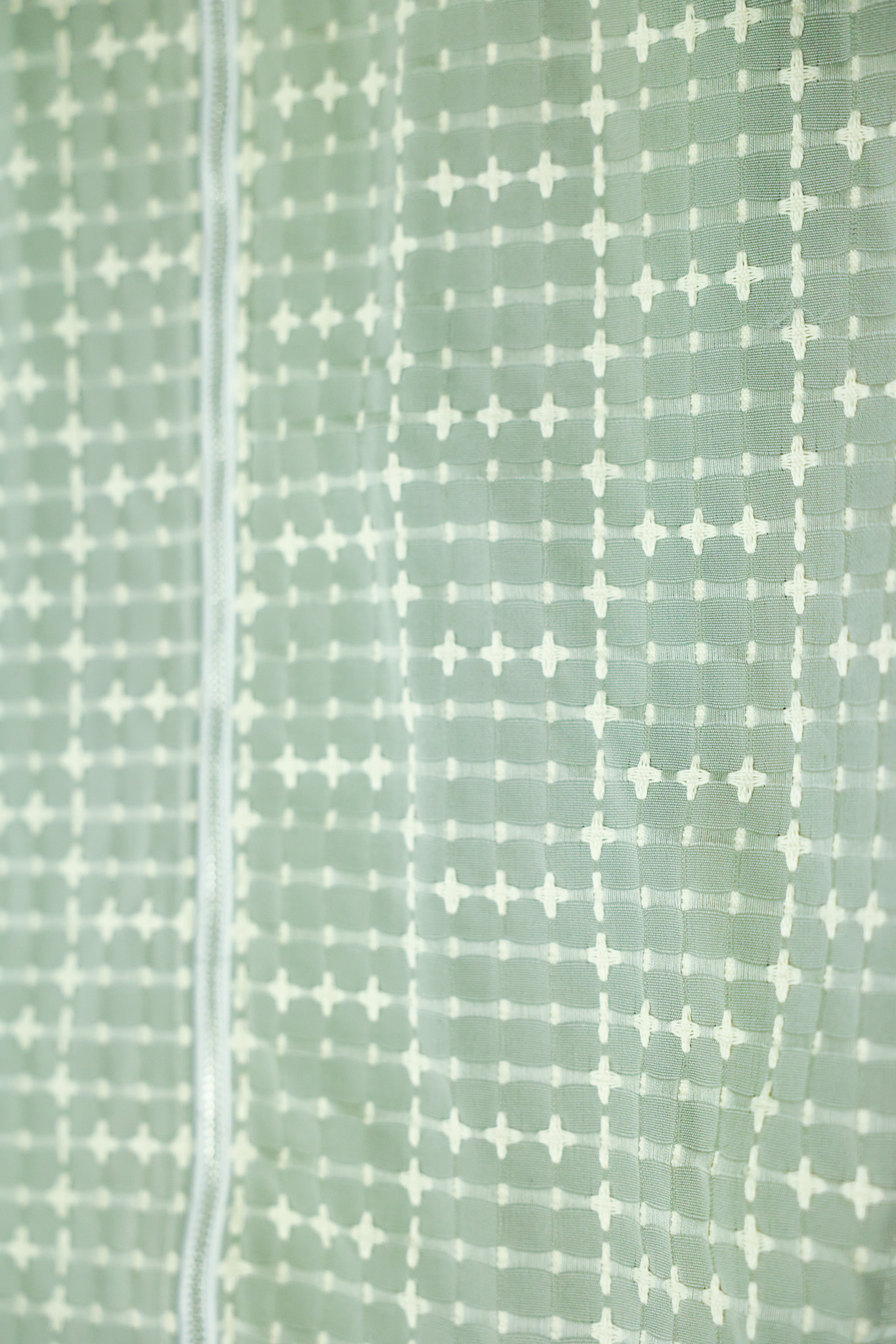 Sage Grid Jacquard Zip Jacket