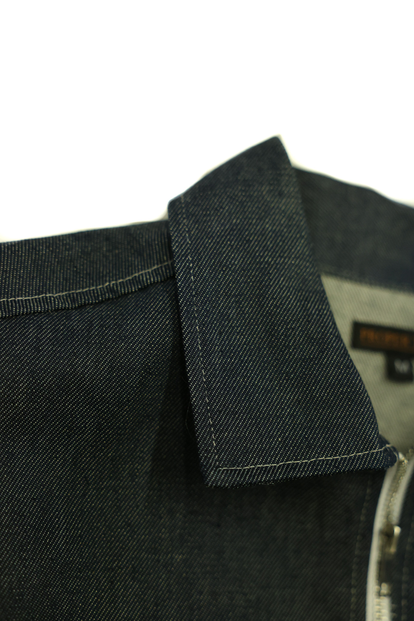 Indigo Denim Contrast-Stitch Jacket