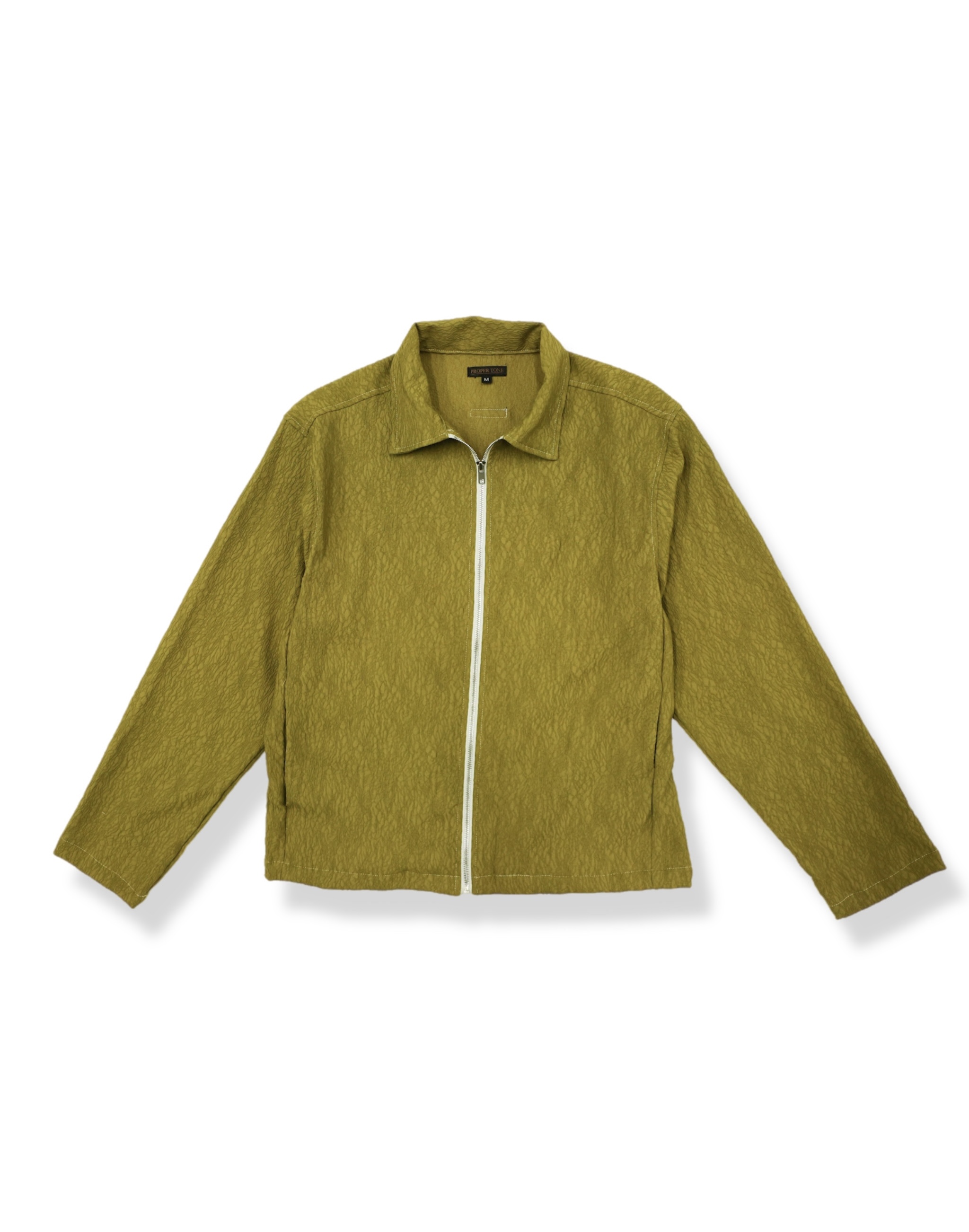 Olive Lightweight Textured Jacket