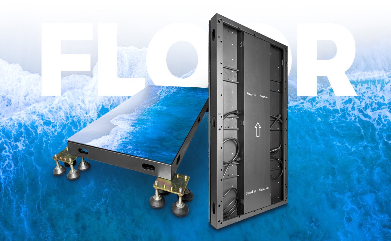 Pantalla LED de piso interior EA-iFloor de 500x1000 mm