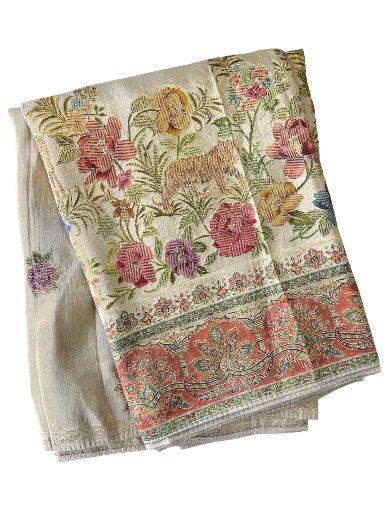 Embroidered Wool Shawl